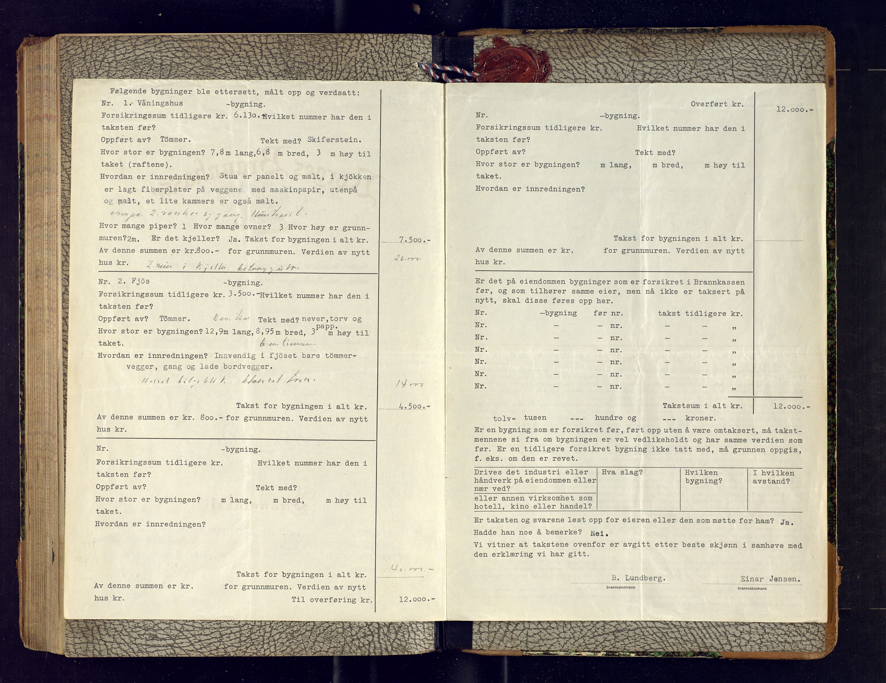Tromsøysund lensmannskontor, SATØ/SATØ-12/F/Fs/Fsb/L0744: Branntakstprotokoll (S). Med register, 1918-1921