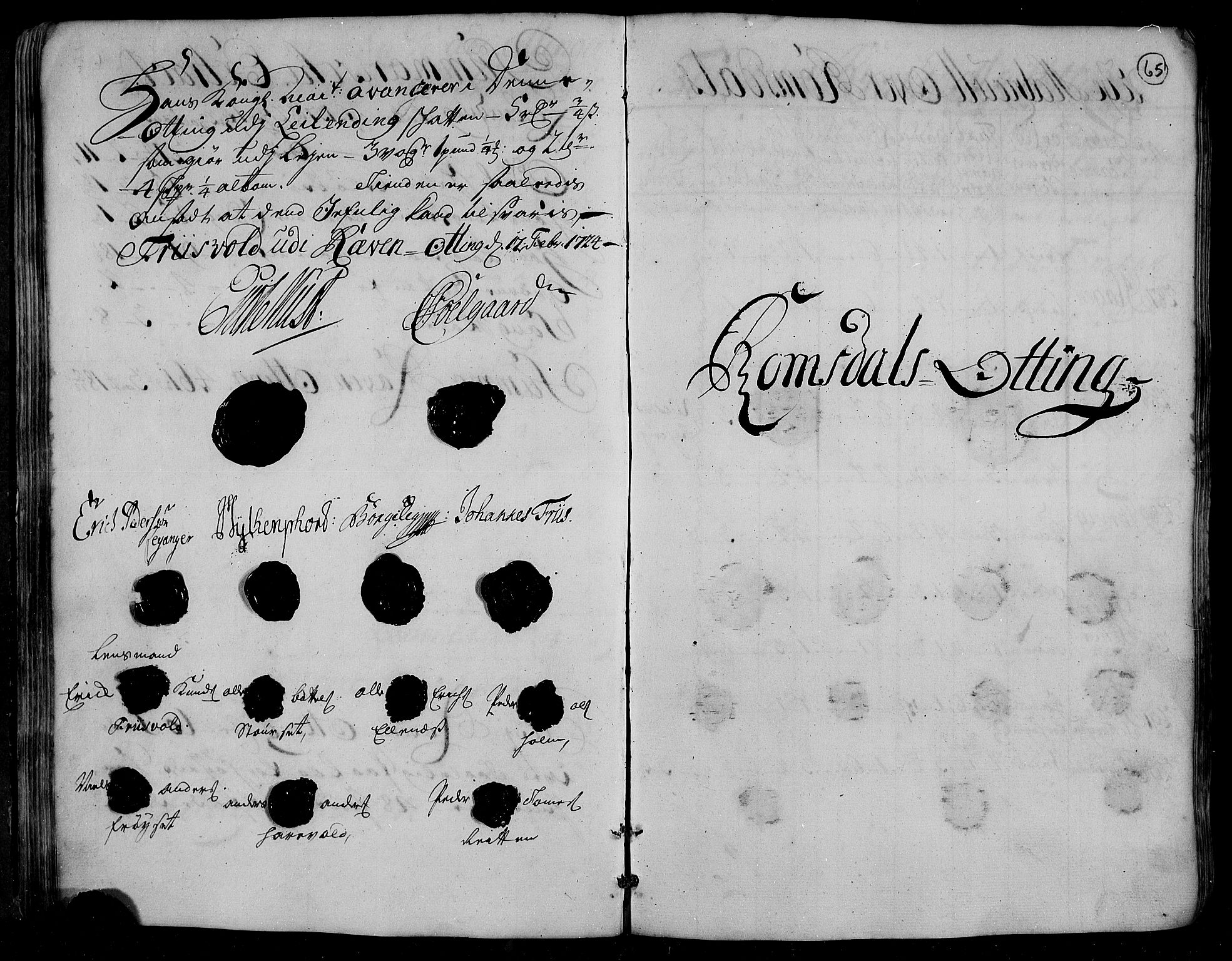 Rentekammeret inntil 1814, Realistisk ordnet avdeling, AV/RA-EA-4070/N/Nb/Nbf/L0153: Romsdal matrikkelprotokoll, 1724, s. 66
