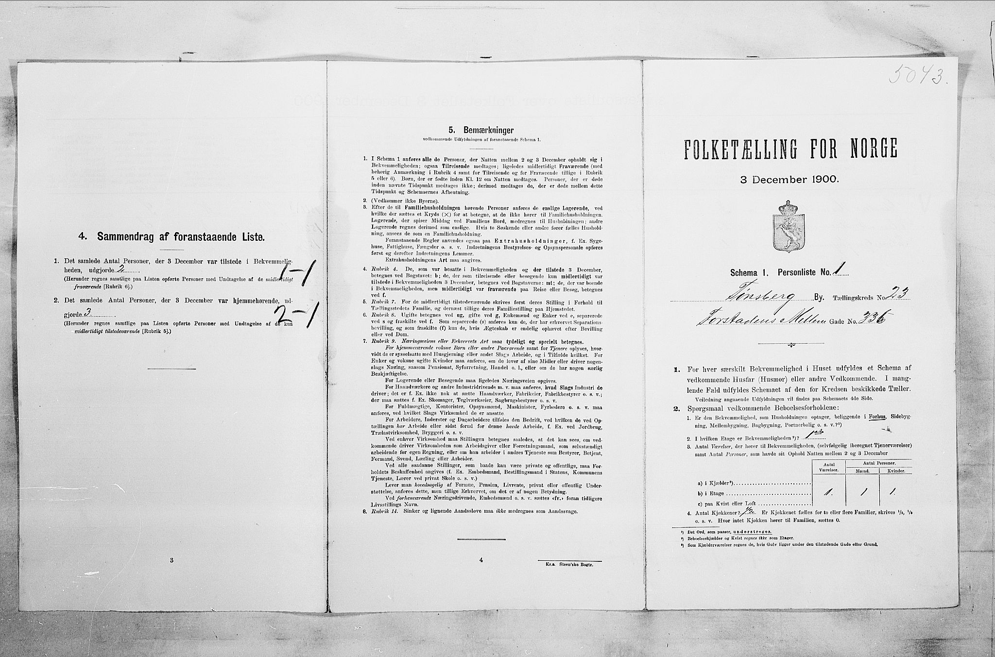 RA, Folketelling 1900 for 0705 Tønsberg kjøpstad, 1900, s. 3734