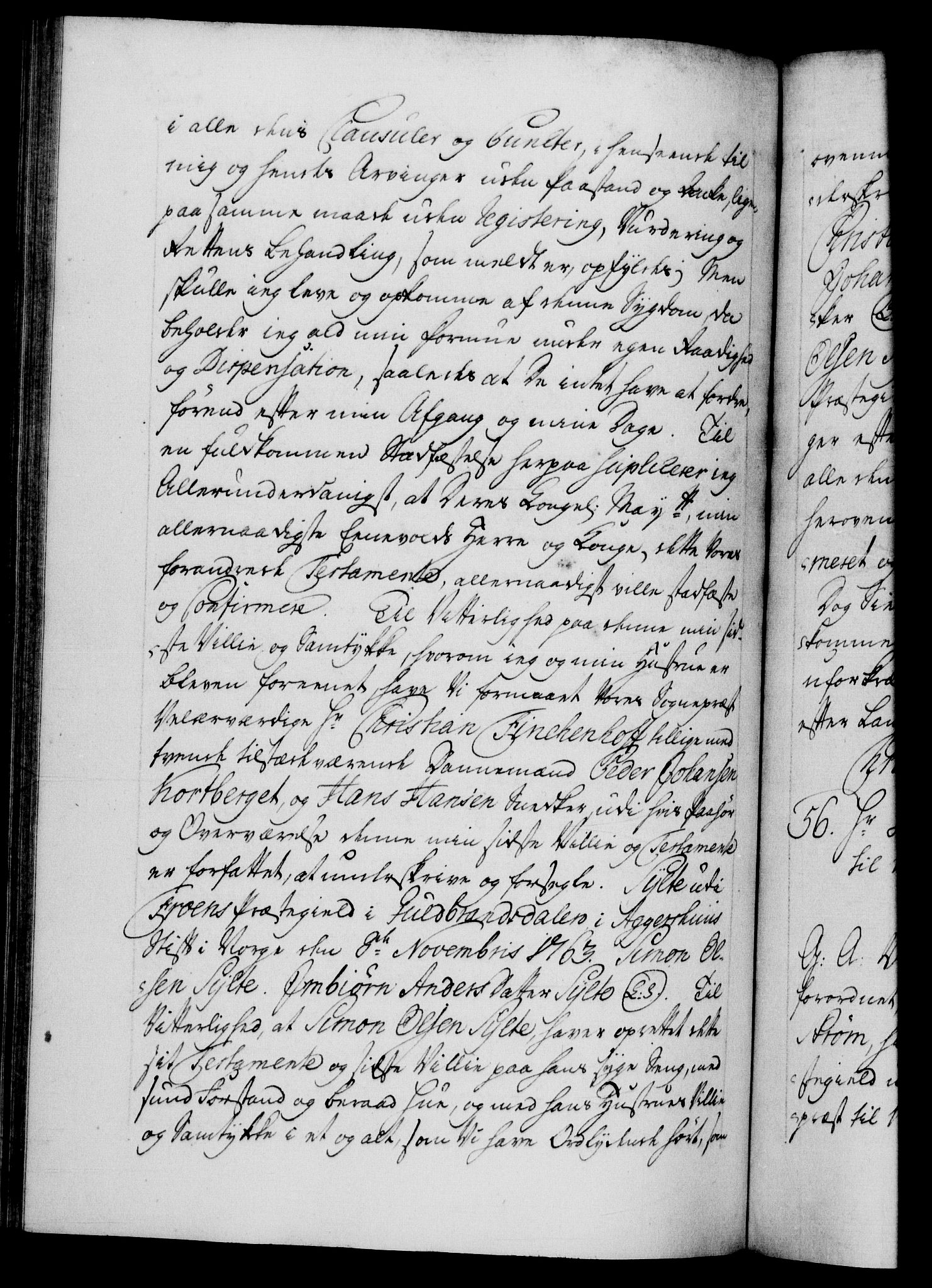 Danske Kanselli 1572-1799, AV/RA-EA-3023/F/Fc/Fca/Fcaa/L0042: Norske registre, 1763-1766, s. 275b