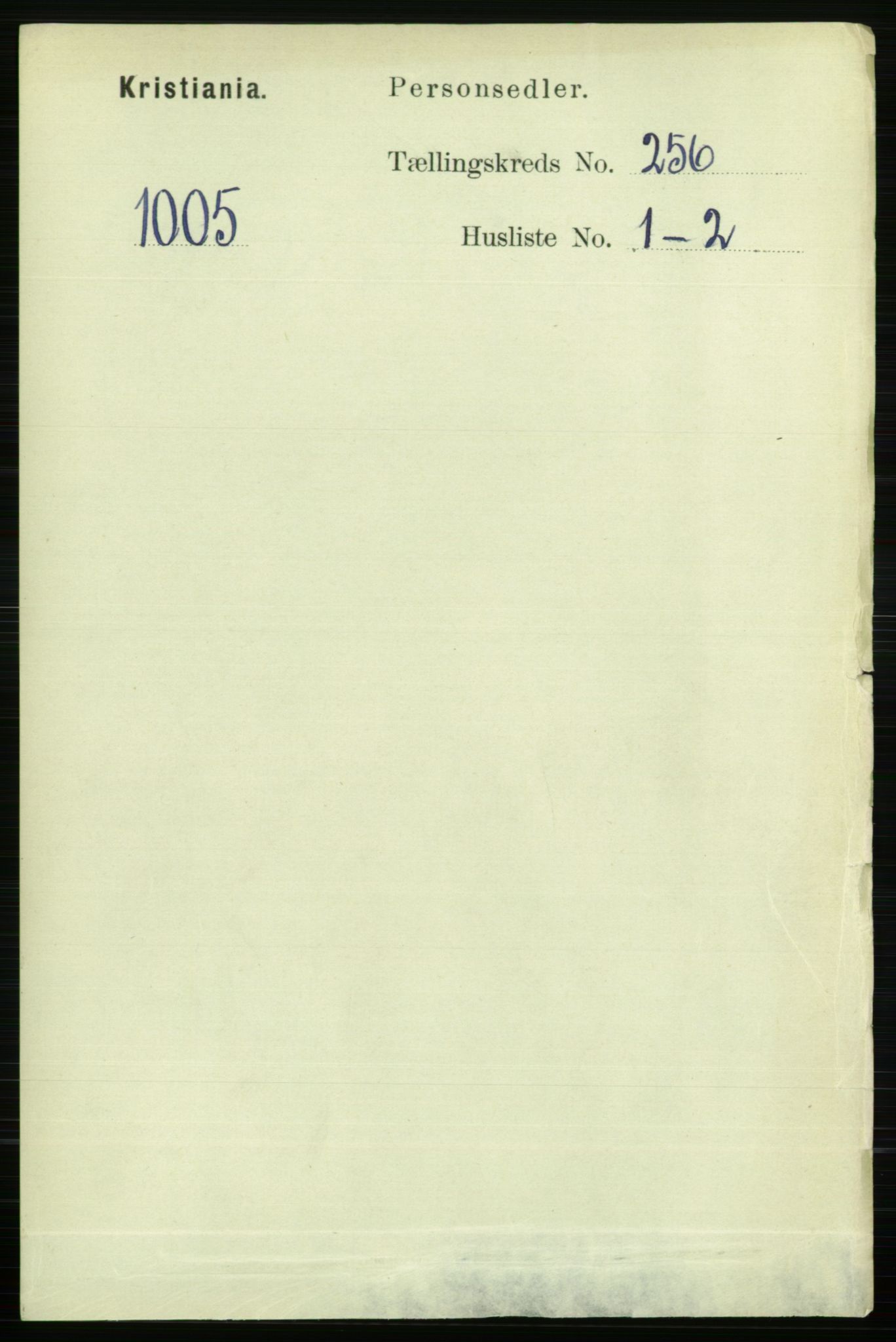 RA, Folketelling 1891 for 0301 Kristiania kjøpstad, 1891, s. 155628