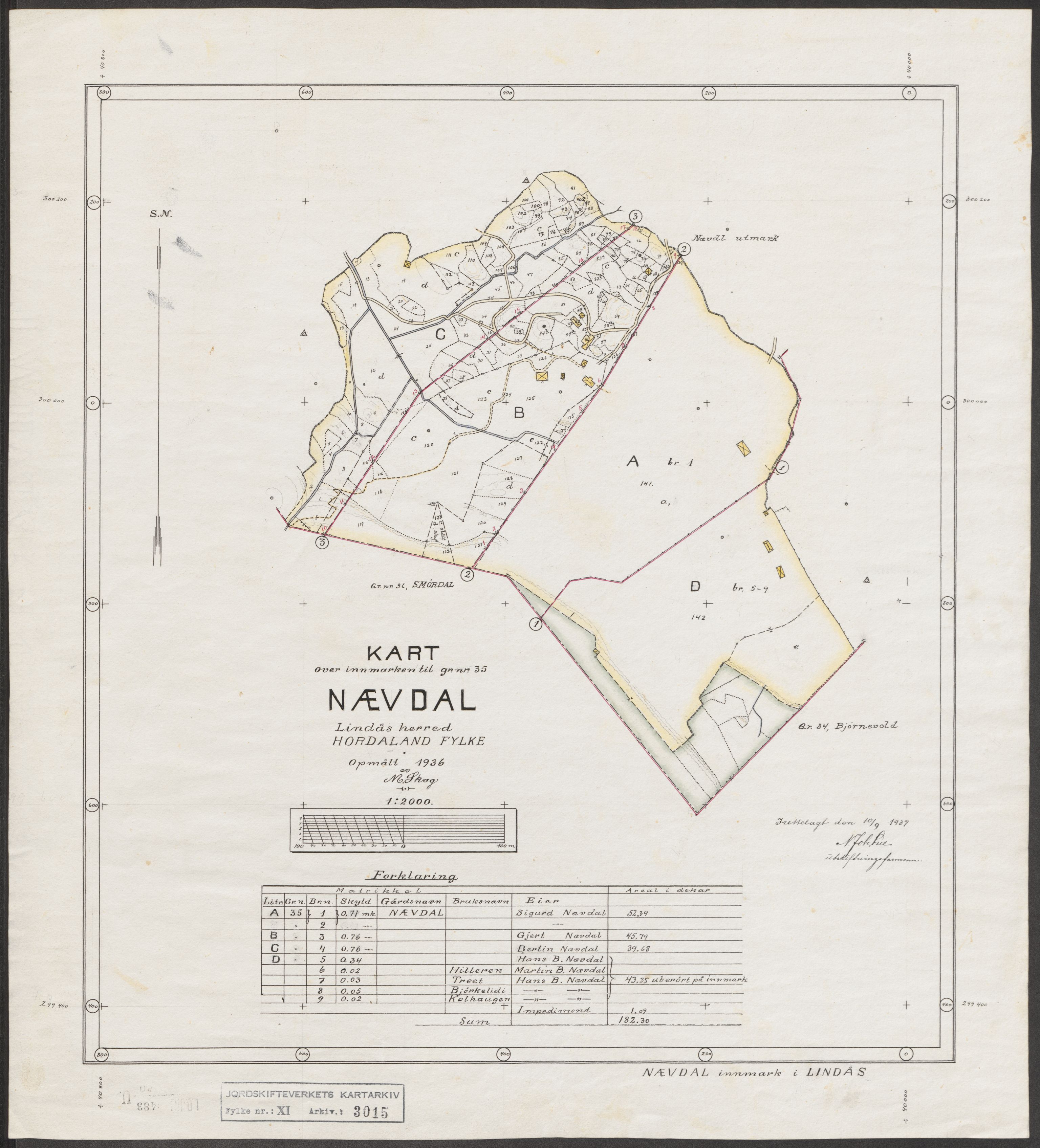 Jordskifteverkets kartarkiv, AV/RA-S-3929/T, 1859-1988, s. 3410