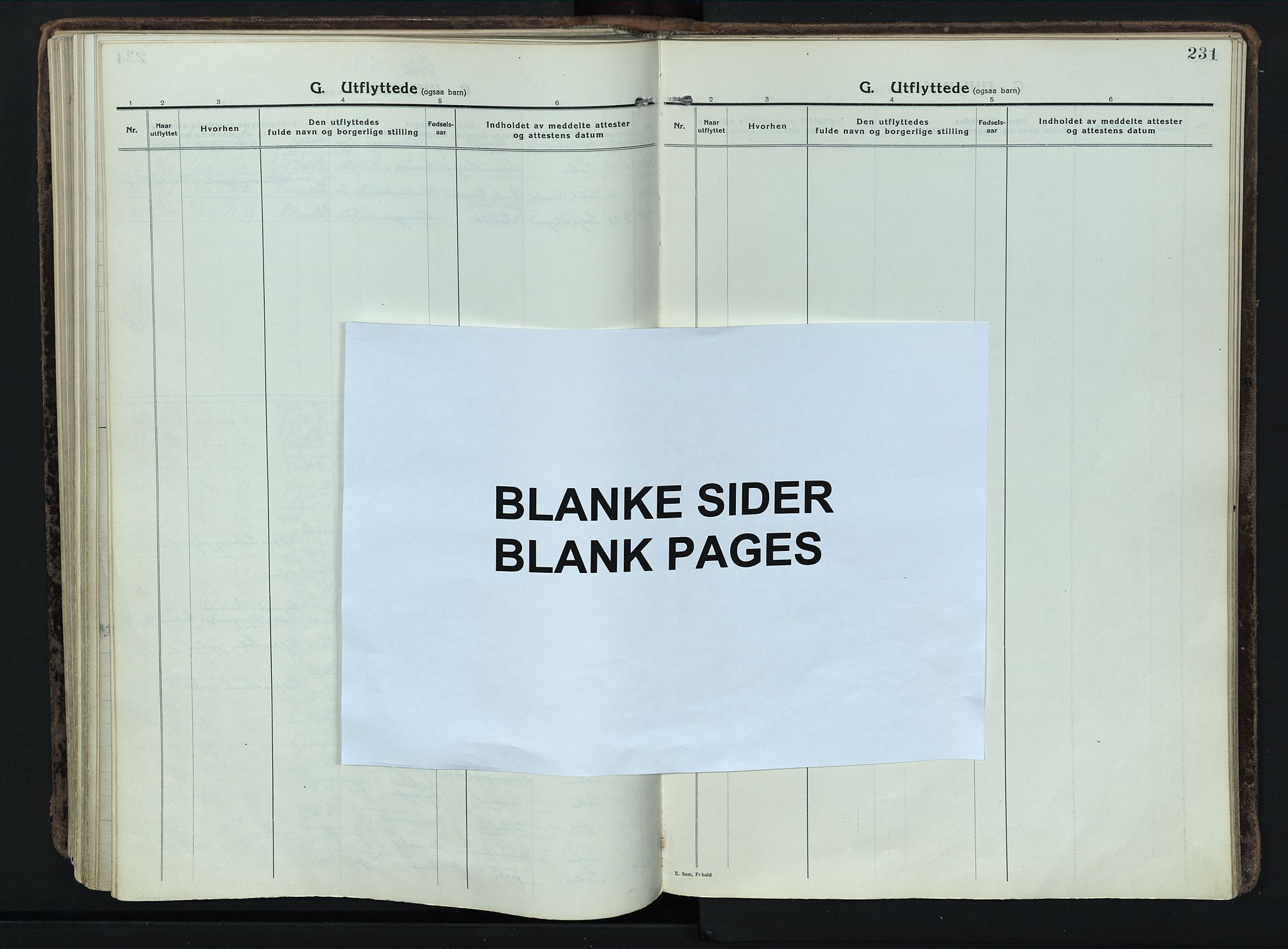 Løten prestekontor, AV/SAH-PREST-022/K/Ka/L0012: Ministerialbok nr. 12, 1918-1926, s. 231