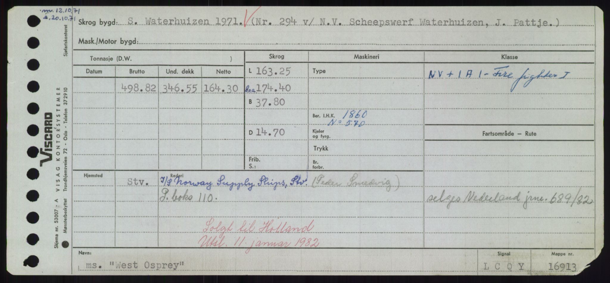 Sjøfartsdirektoratet med forløpere, Skipsmålingen, RA/S-1627/H/Hd/L0041: Fartøy, Vi-Ås, s. 261