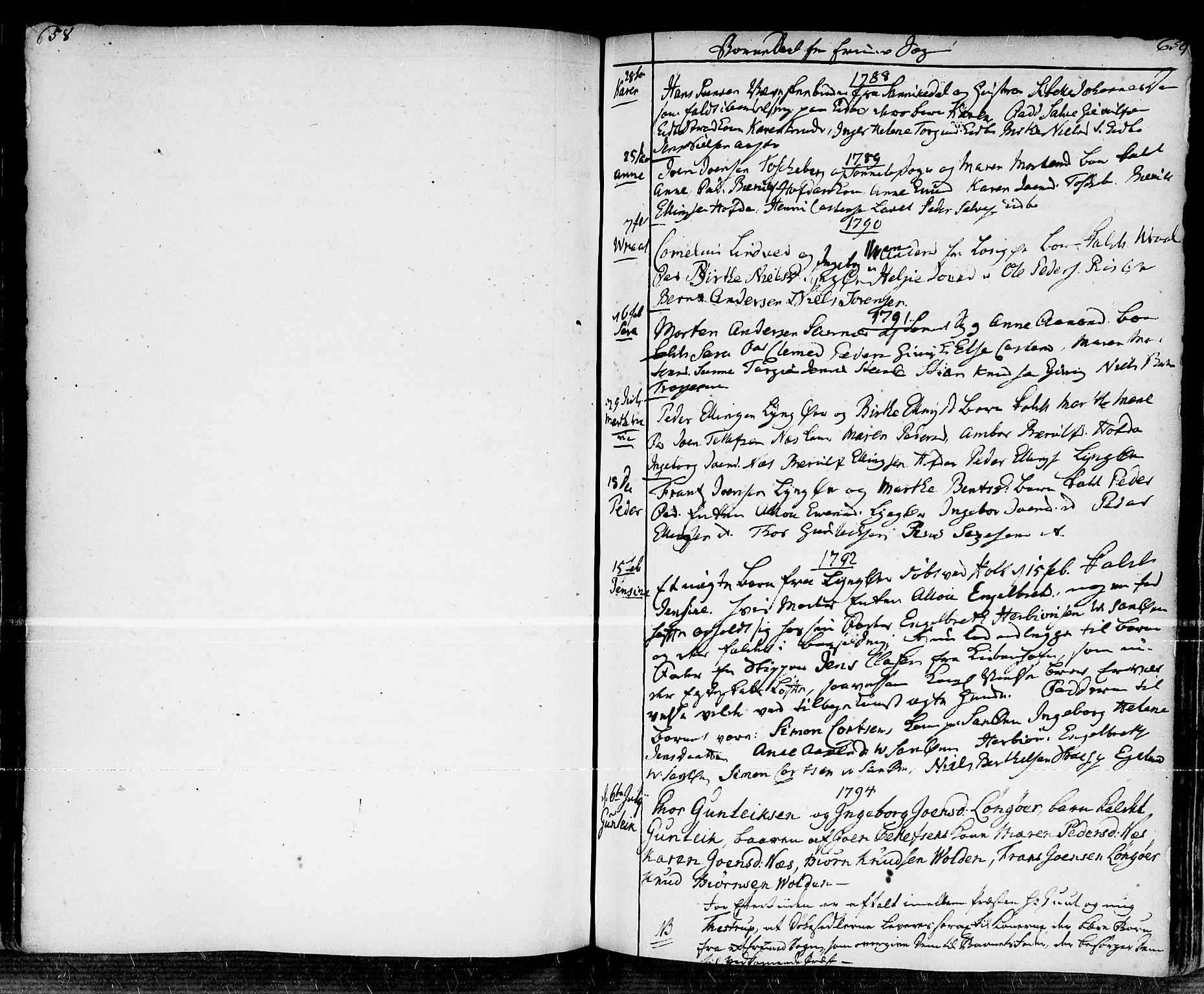 Dypvåg sokneprestkontor, AV/SAK-1111-0007/F/Fa/Faa/L0001: Ministerialbok nr. A 1 /1, 1765-1798, s. 658-659