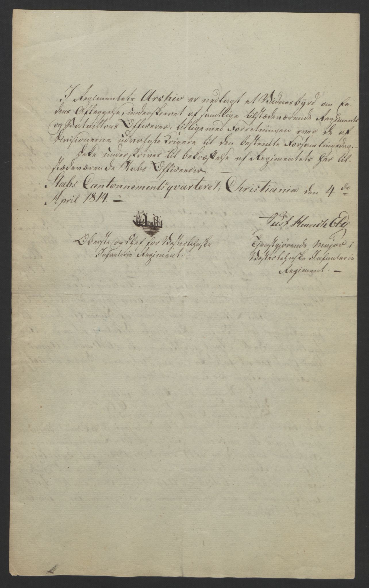 Statsrådssekretariatet, RA/S-1001/D/Db/L0007: Fullmakter for Eidsvollsrepresentantene i 1814. , 1814, s. 122