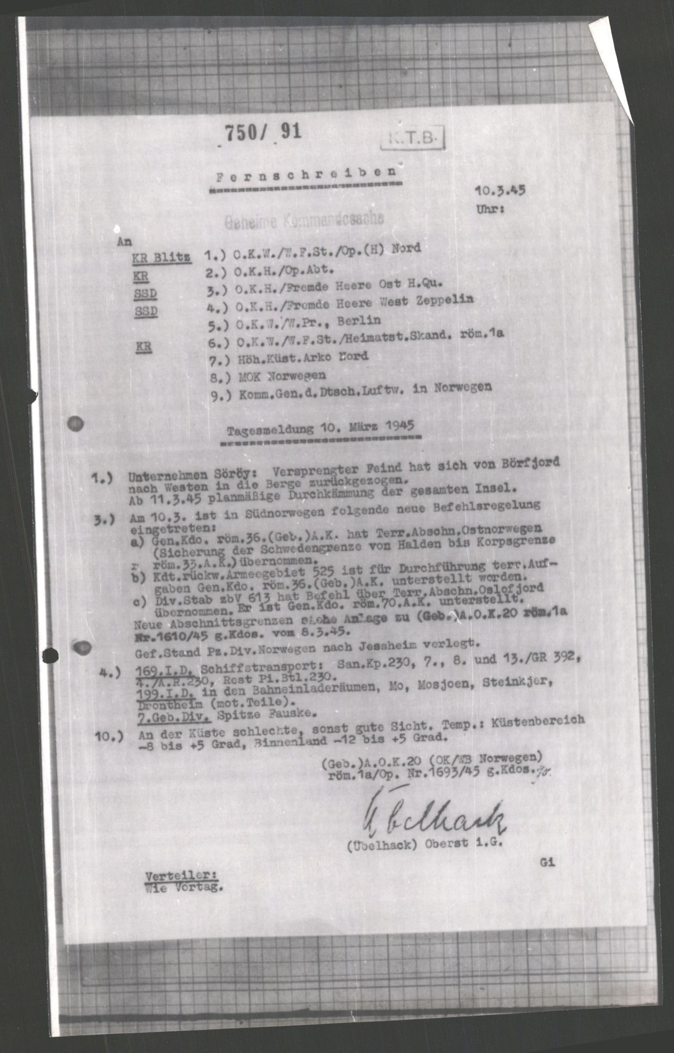 Forsvarets Overkommando. 2 kontor. Arkiv 11.4. Spredte tyske arkivsaker, AV/RA-RAFA-7031/D/Dar/Dara/L0003: Krigsdagbøker for 20. Gebirgs-Armee-Oberkommando (AOK 20), 1945, s. 529