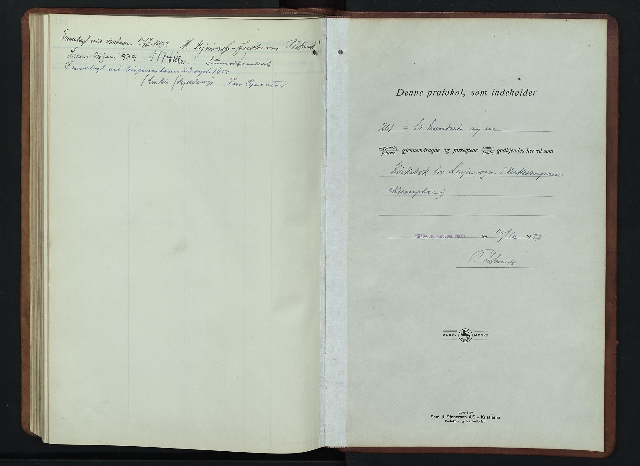 Lesja prestekontor, AV/SAH-PREST-068/H/Ha/Hab/L0009: Klokkerbok nr. 9, 1924-1947