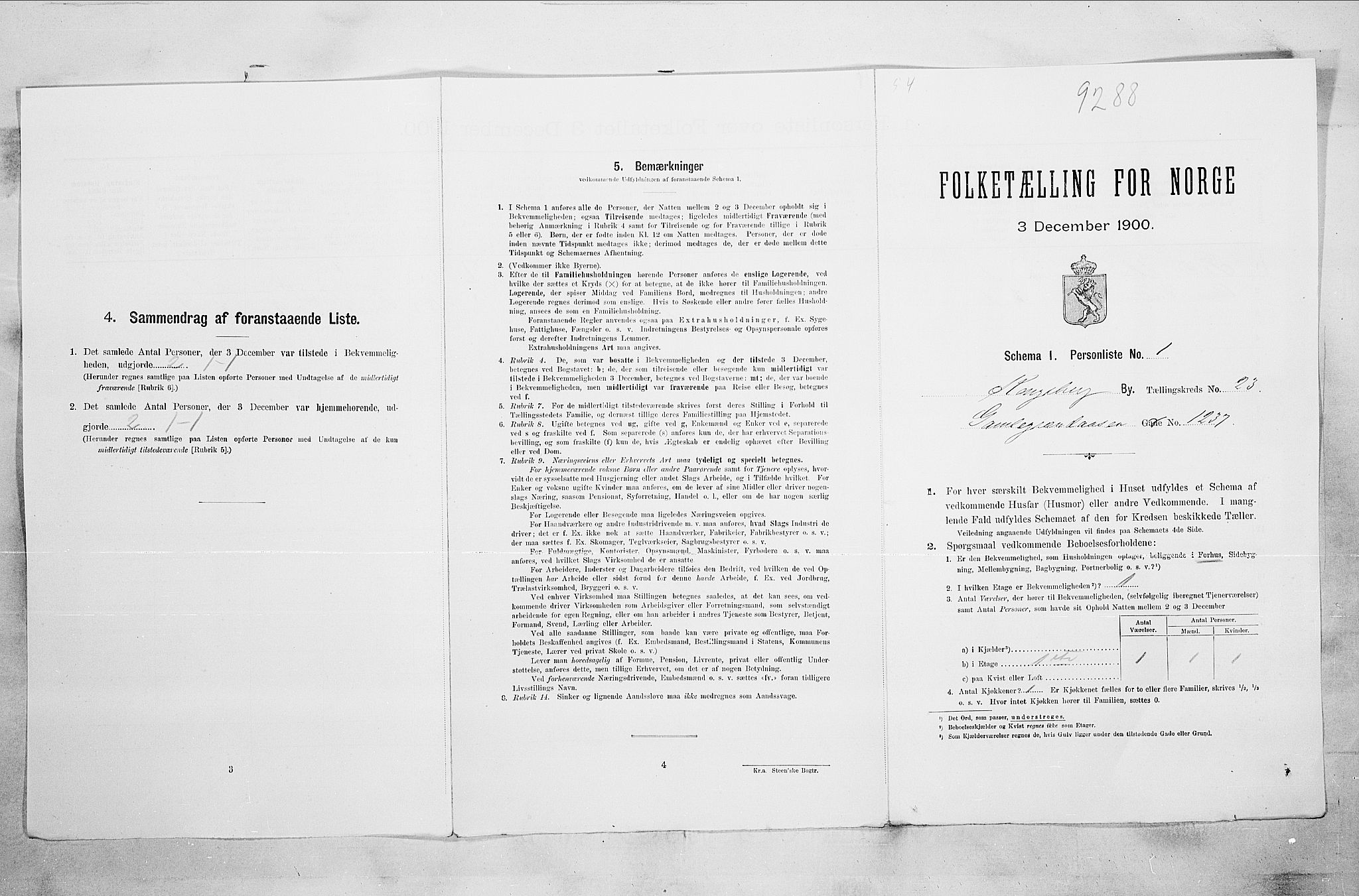 RA, Folketelling 1900 for 0604 Kongsberg kjøpstad, 1900, s. 4749