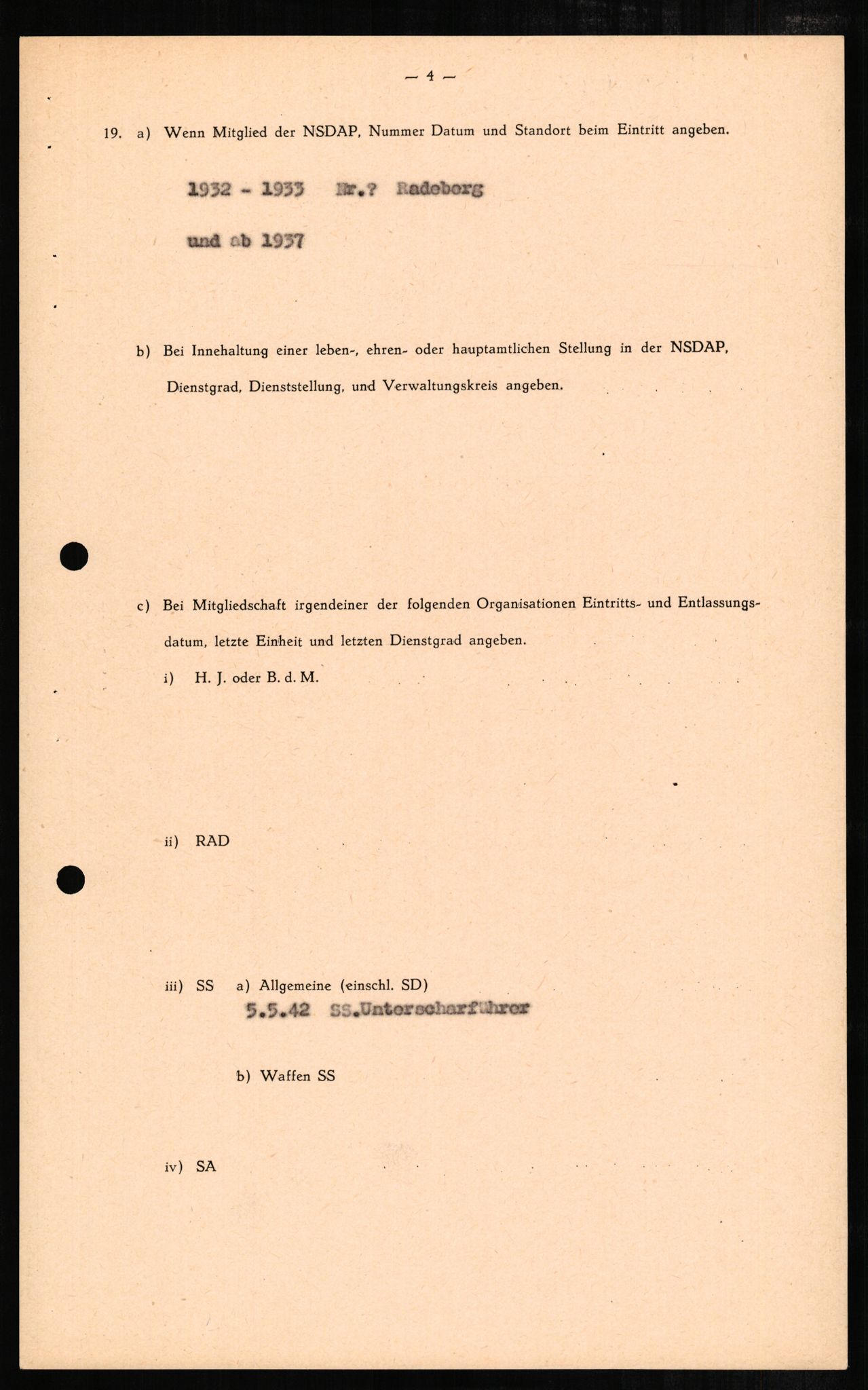 Forsvaret, Forsvarets overkommando II, AV/RA-RAFA-3915/D/Db/L0002: CI Questionaires. Tyske okkupasjonsstyrker i Norge. Tyskere., 1945-1946, s. 486