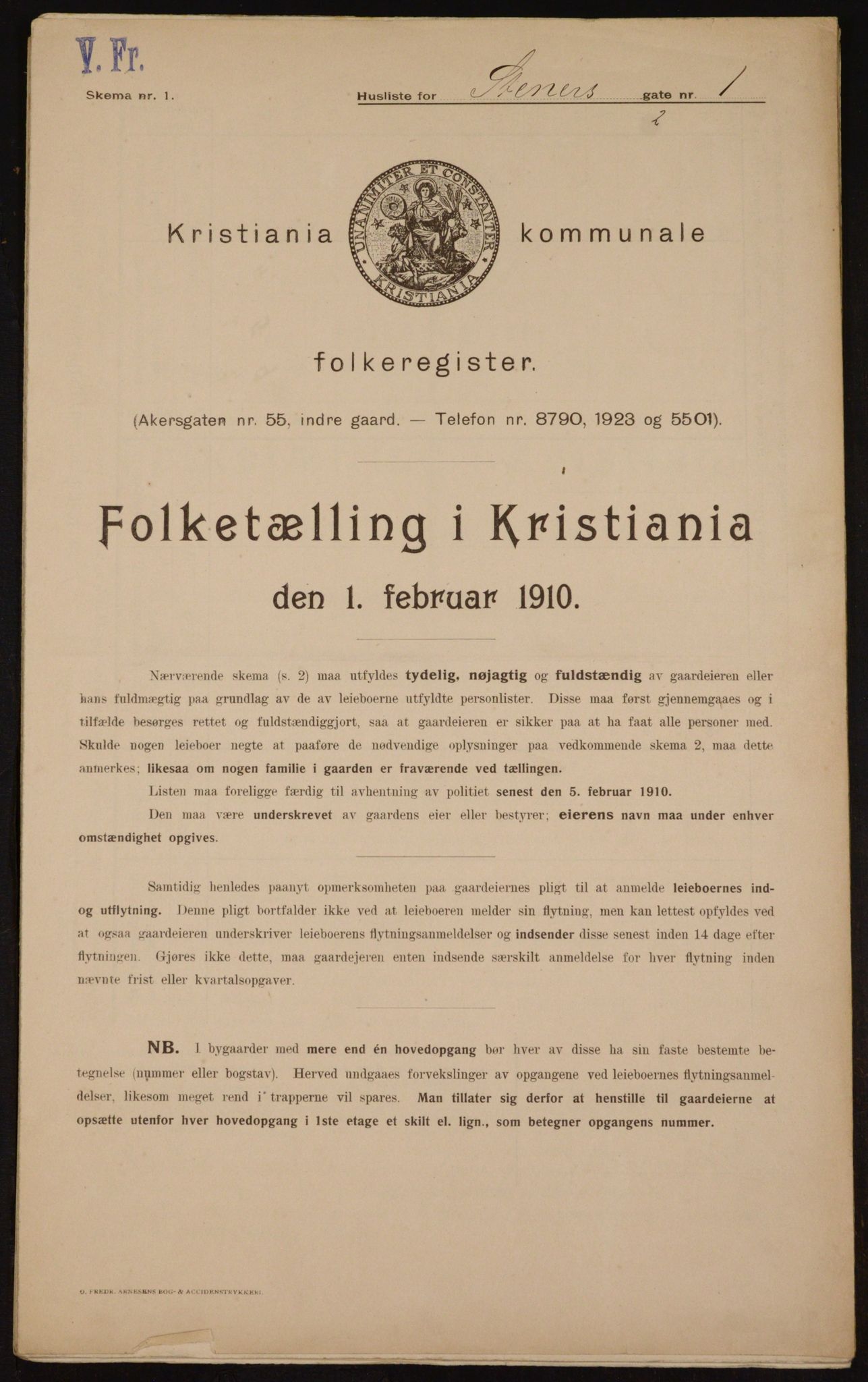 OBA, Kommunal folketelling 1.2.1910 for Kristiania, 1910, s. 96341
