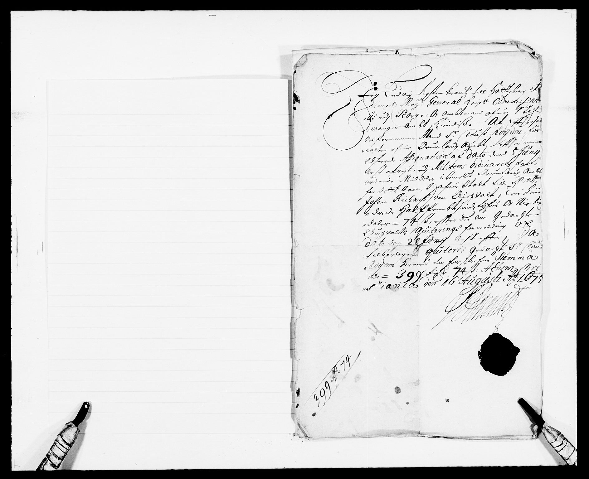 Rentekammeret inntil 1814, Reviderte regnskaper, Fogderegnskap, AV/RA-EA-4092/R33/L1967: Fogderegnskap Larvik grevskap, 1675-1687, s. 239