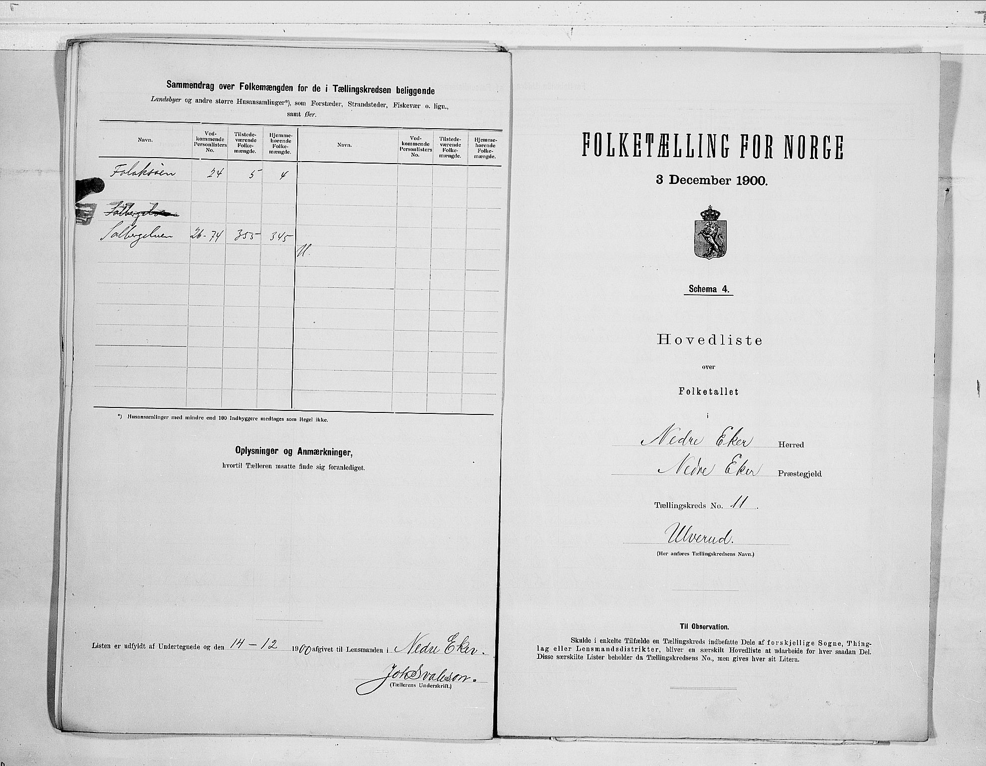 RA, Folketelling 1900 for 0625 Nedre Eiker herred, 1900, s. 24