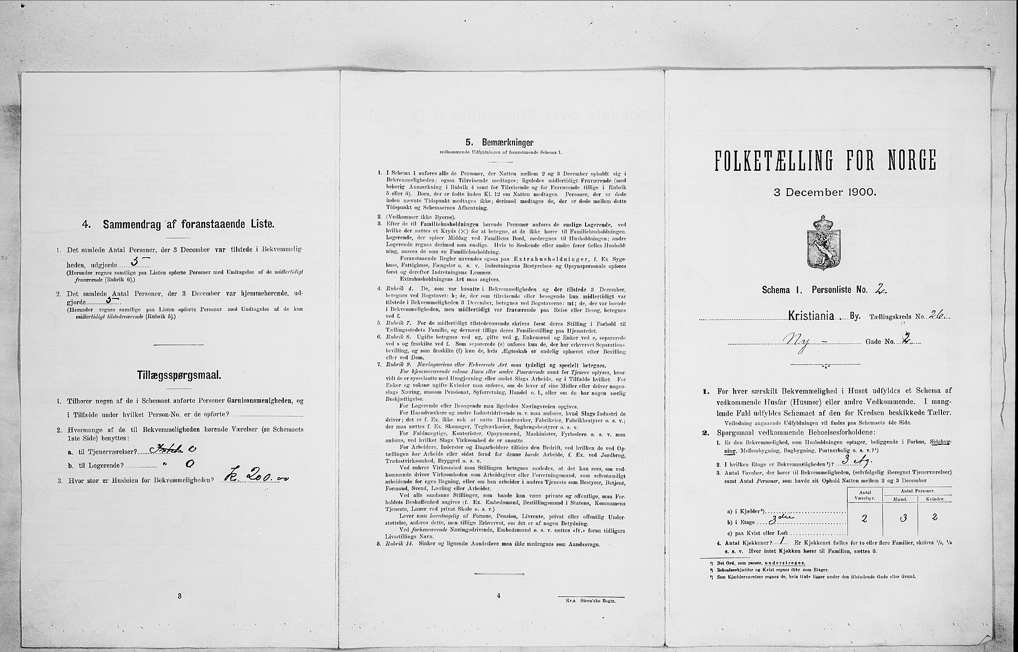 SAO, Folketelling 1900 for 0301 Kristiania kjøpstad, 1900, s. 66929