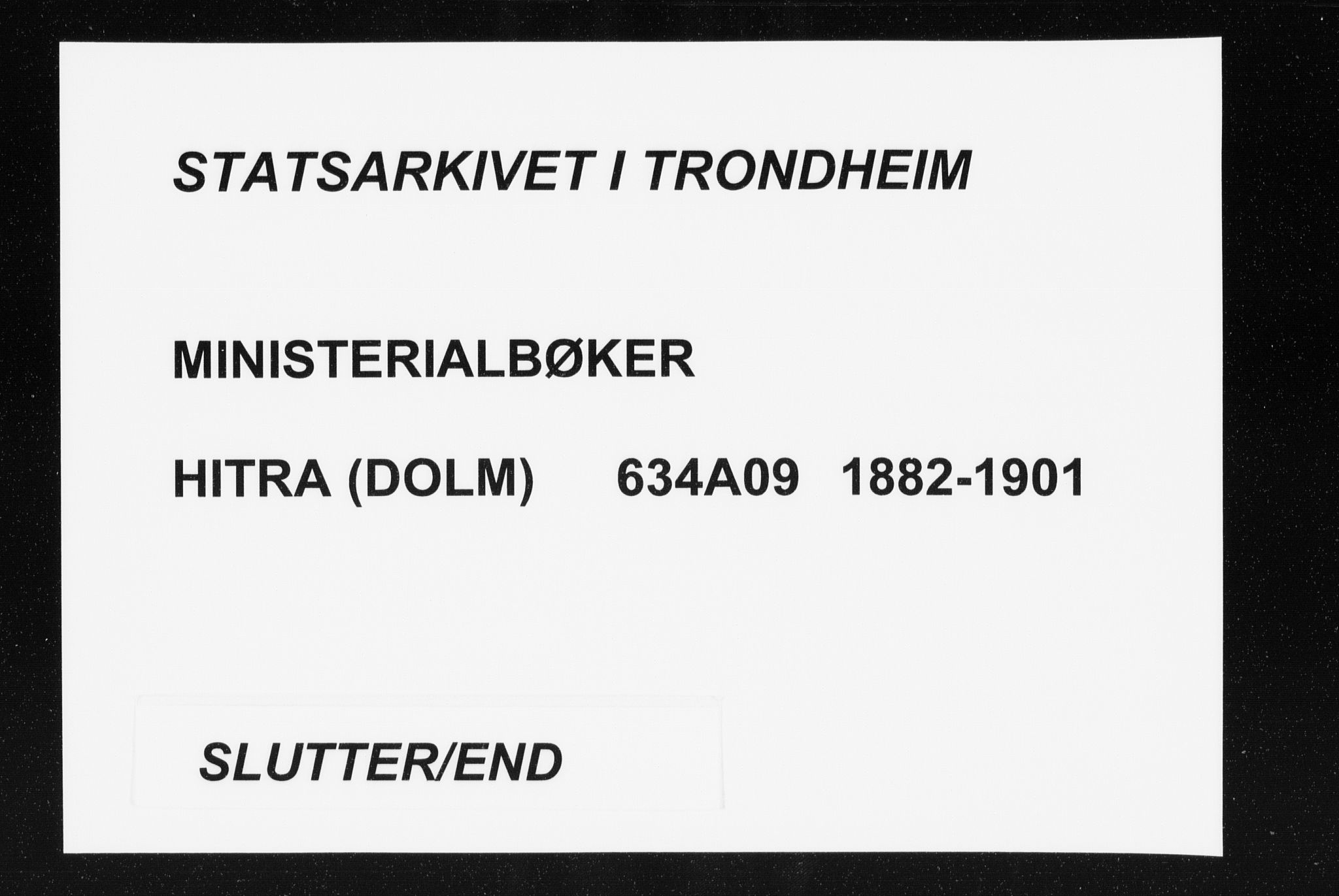 Ministerialprotokoller, klokkerbøker og fødselsregistre - Sør-Trøndelag, AV/SAT-A-1456/634/L0533: Ministerialbok nr. 634A09, 1882-1901