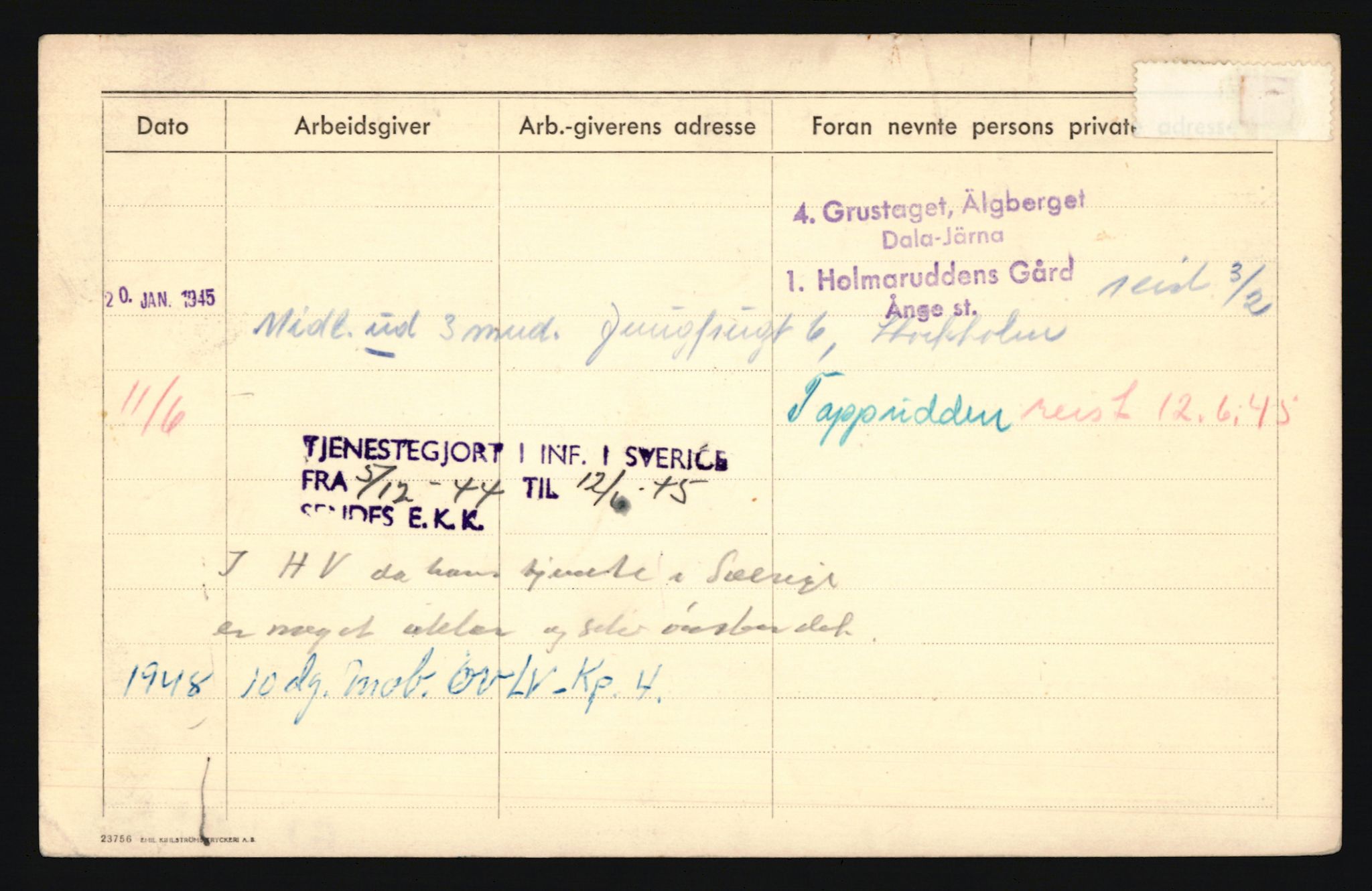 Forsvaret, Troms infanteriregiment nr. 16, AV/RA-RAFA-3146/P/Pa/L0024/0002: Rulleblad / Rulleblad for regimentets menige mannskaper, årsklasse 1941, 1941, s. 443