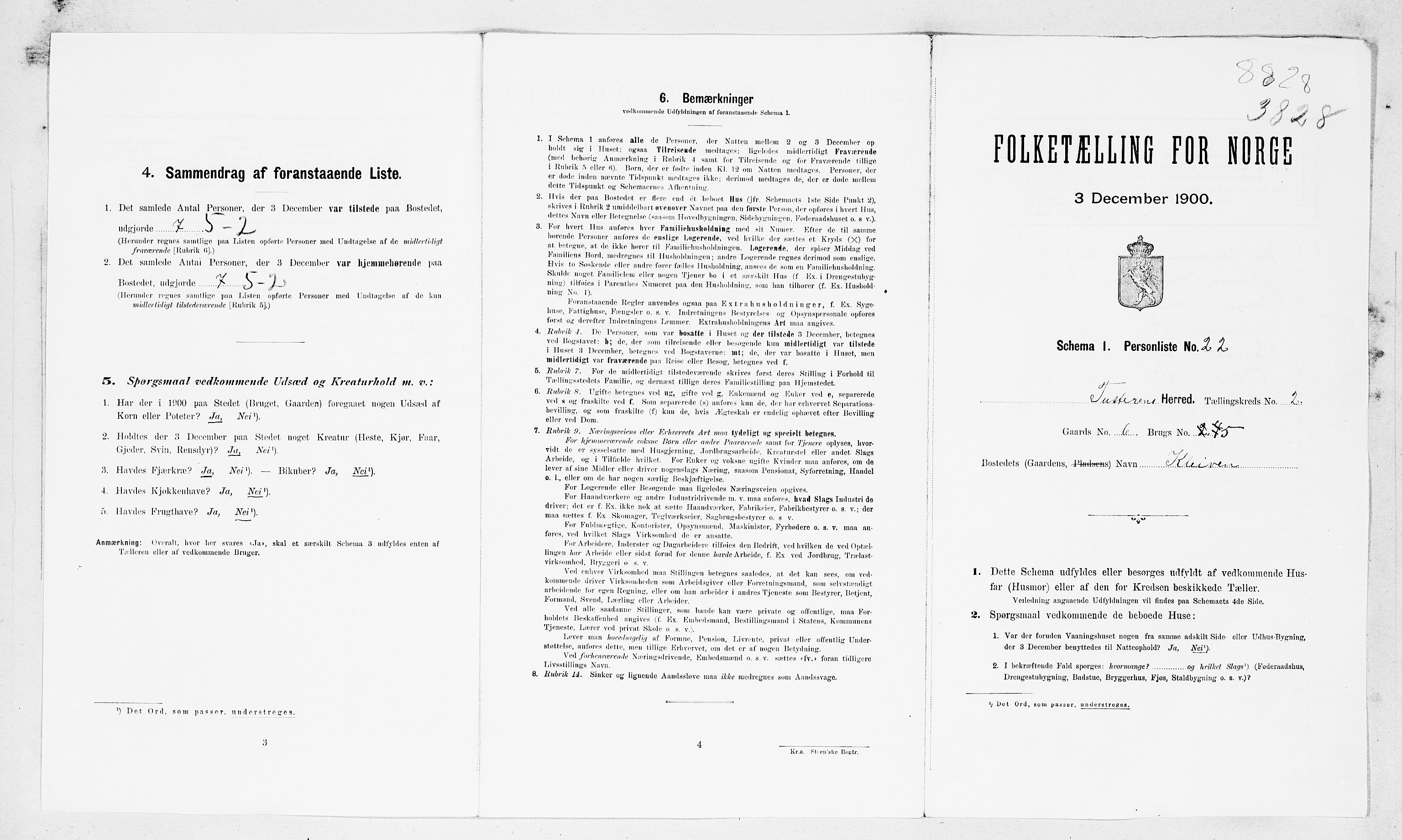 SAT, Folketelling 1900 for 1572 Tustna herred, 1900, s. 22