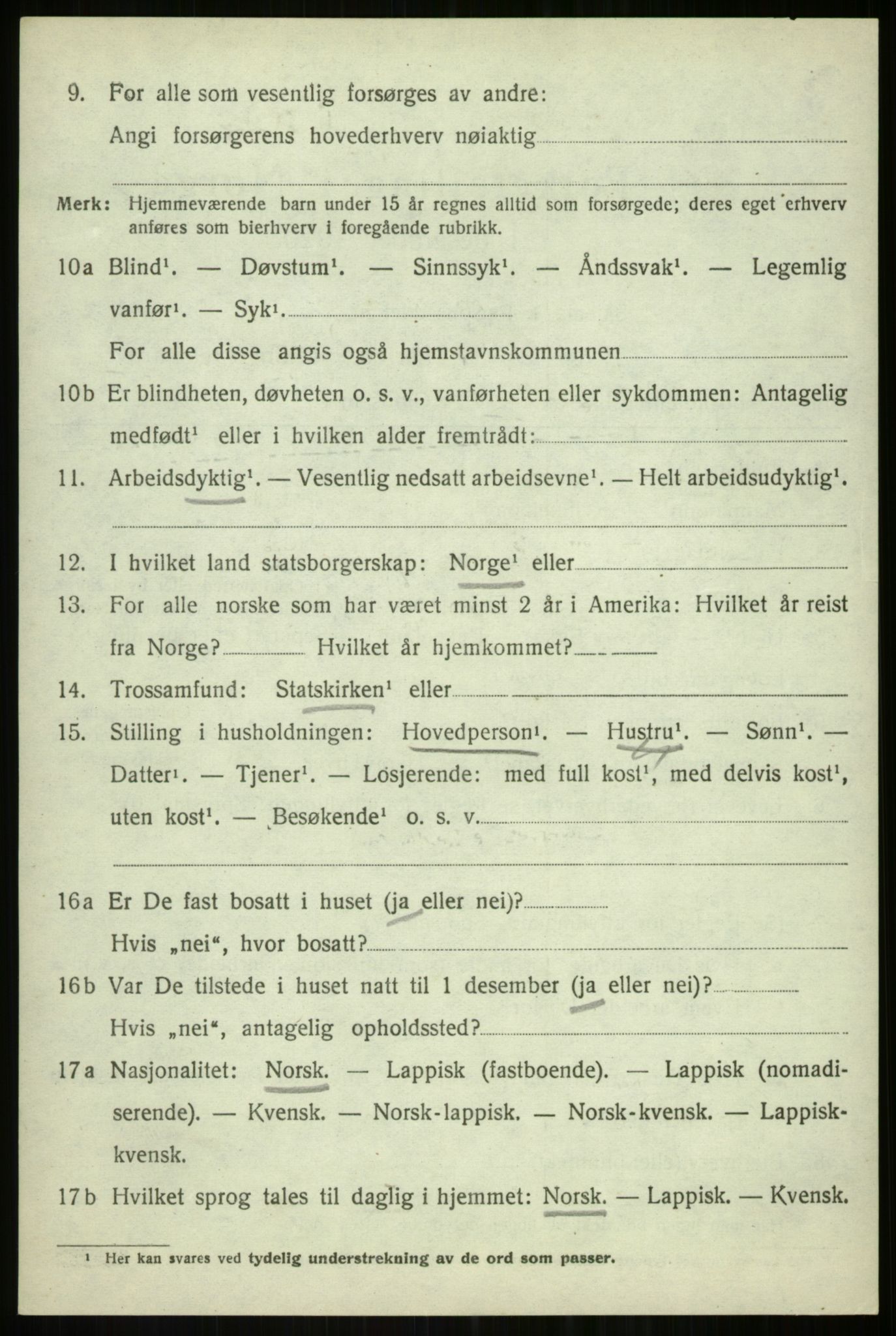 SATØ, Folketelling 1920 for 1933 Balsfjord herred, 1920, s. 7460