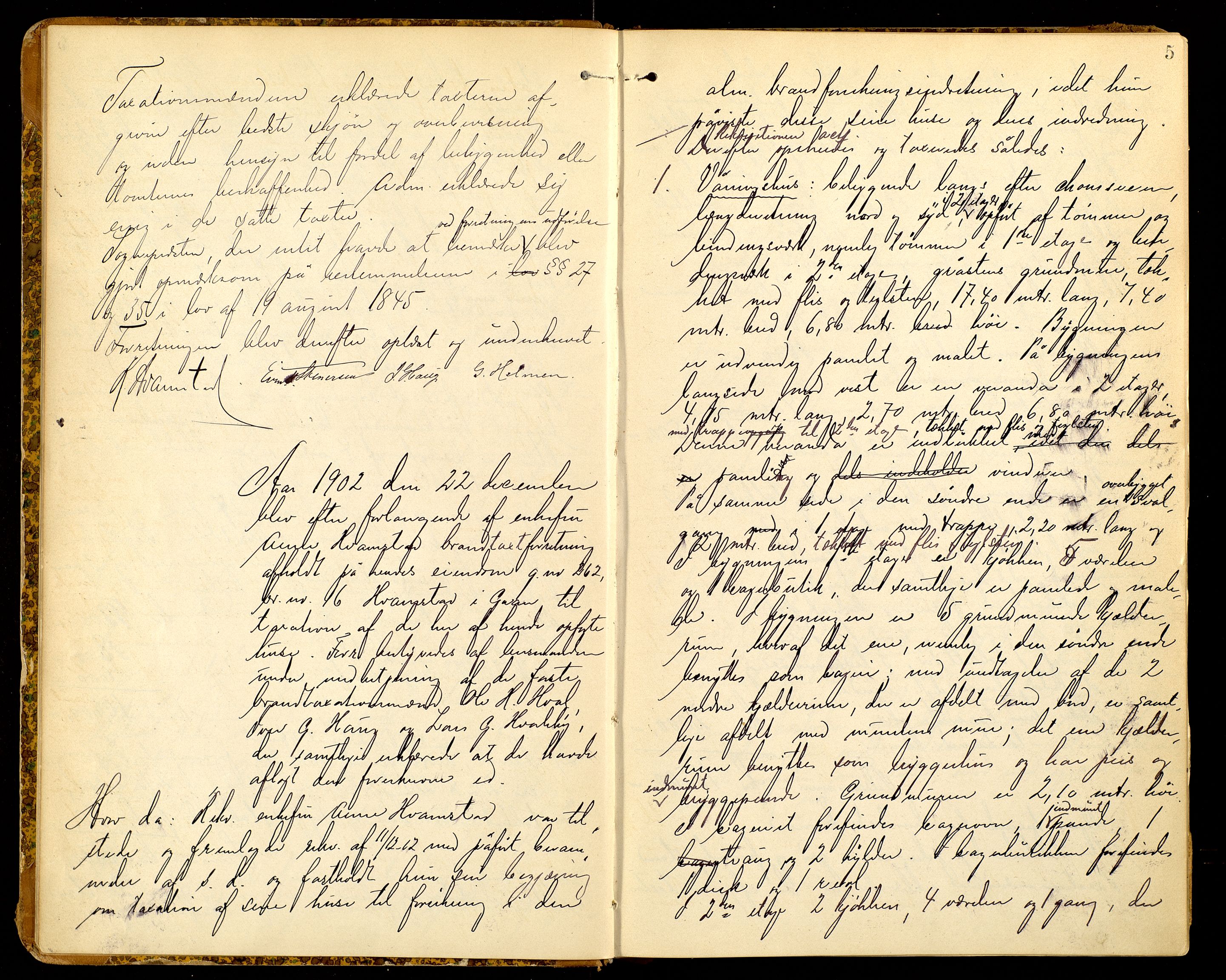 Norges Brannkasse, Gran, AV/SAH-NBRANG-050/F/L0002: Branntakstprotokoll, 1899-1953