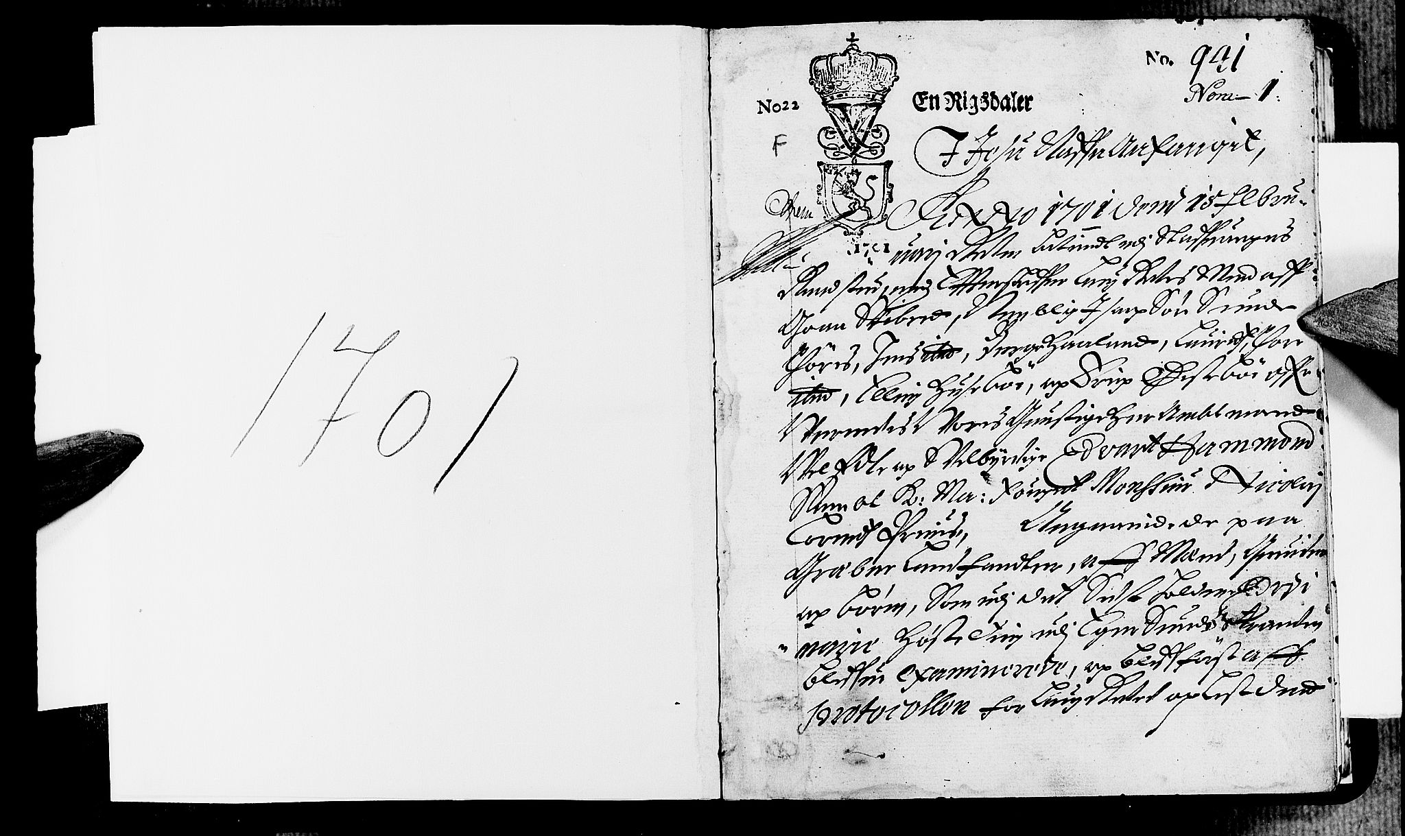 Jæren og Dalane sorenskriveri, AV/SAST-A-100306/3/30/30BA/L0057: TINGBOK, 1701, s. 0b-1a