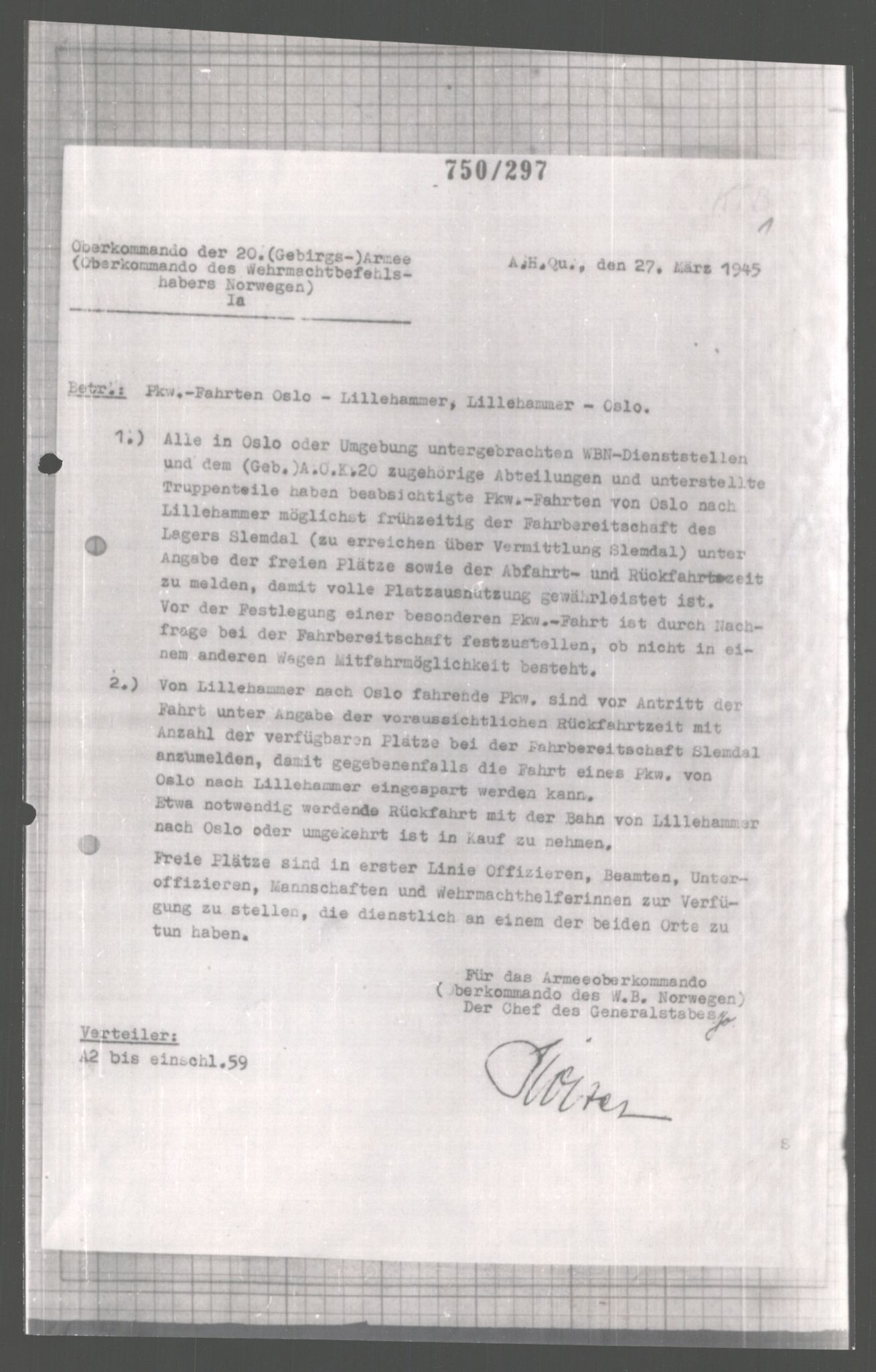 Forsvarets Overkommando. 2 kontor. Arkiv 11.4. Spredte tyske arkivsaker, AV/RA-RAFA-7031/D/Dar/Dara/L0004: Krigsdagbøker for 20. Gebirgs-Armee-Oberkommando (AOK 20), 1945, s. 236