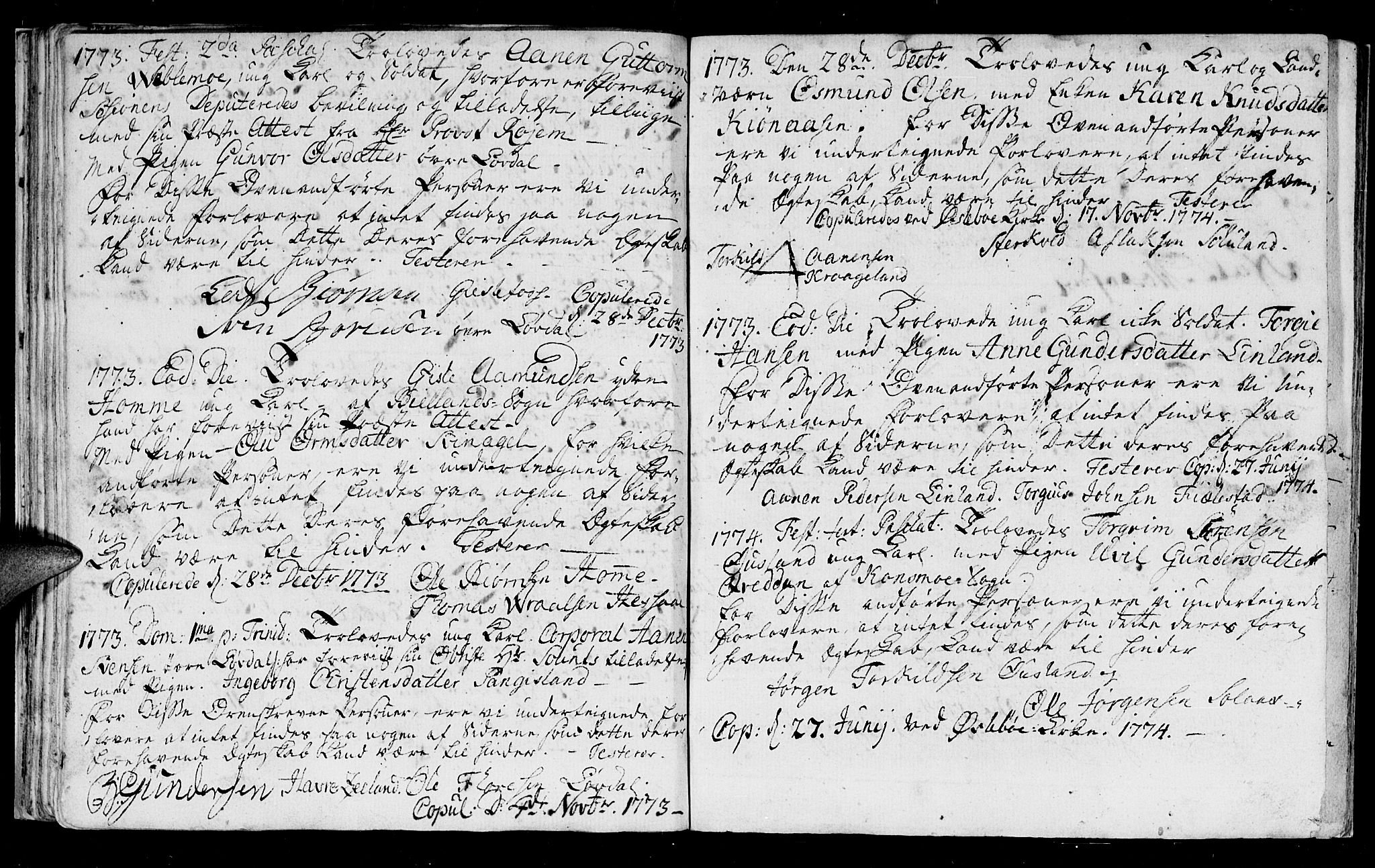 Holum sokneprestkontor, AV/SAK-1111-0022/F/Fa/Fab/L0002: Ministerialbok nr. A 2, 1753-1798, s. 24