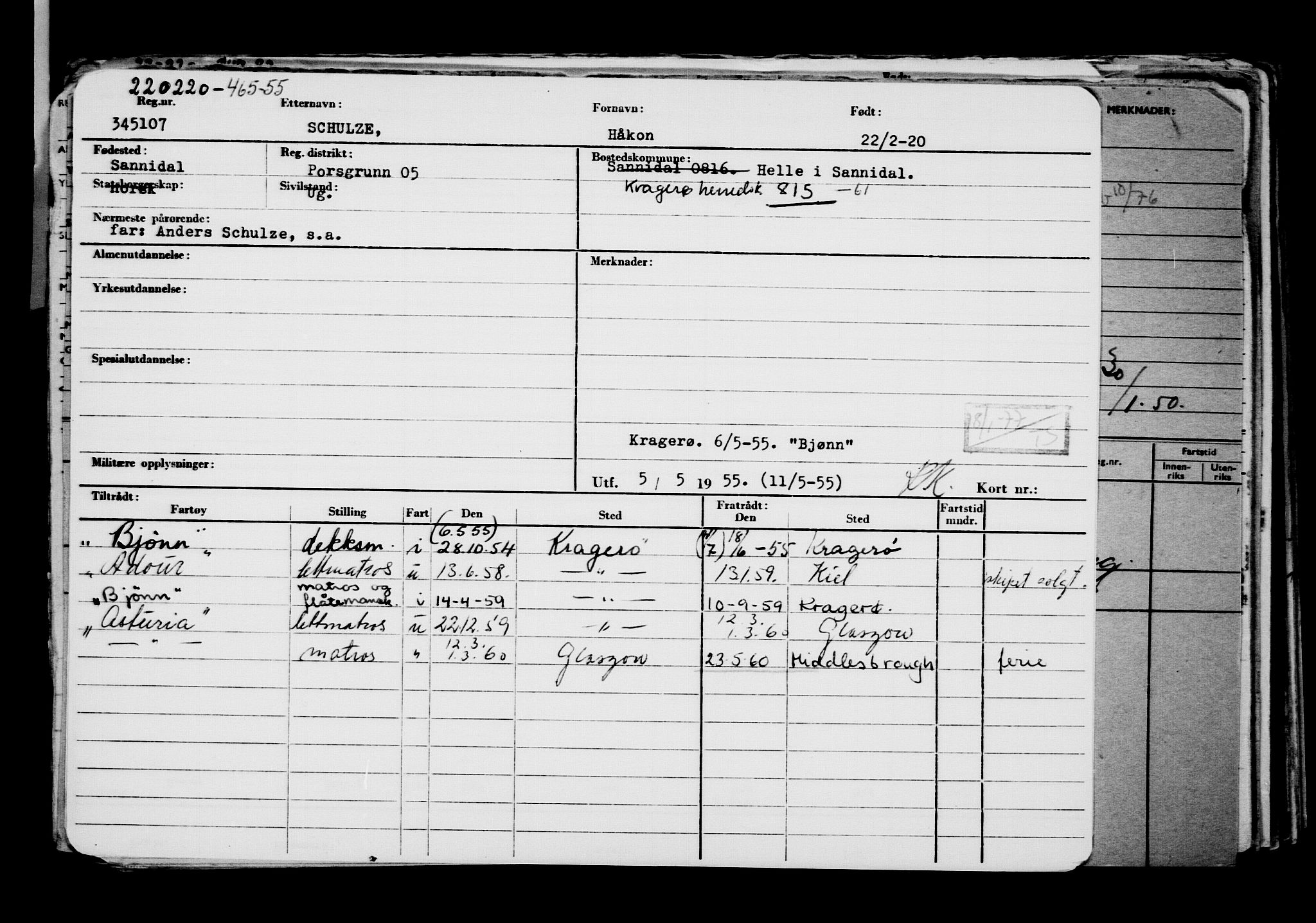 Direktoratet for sjømenn, AV/RA-S-3545/G/Gb/L0177: Hovedkort, 1920, s. 441