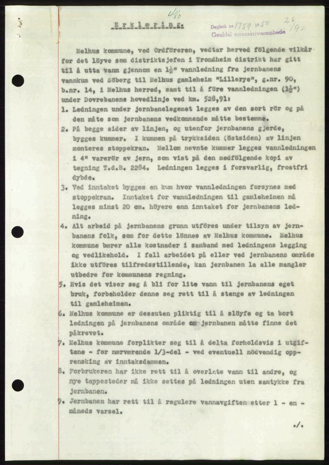 Gauldal sorenskriveri, SAT/A-0014/1/2/2C: Pantebok nr. A11, 1950-1950, Dagboknr: 1759/1950