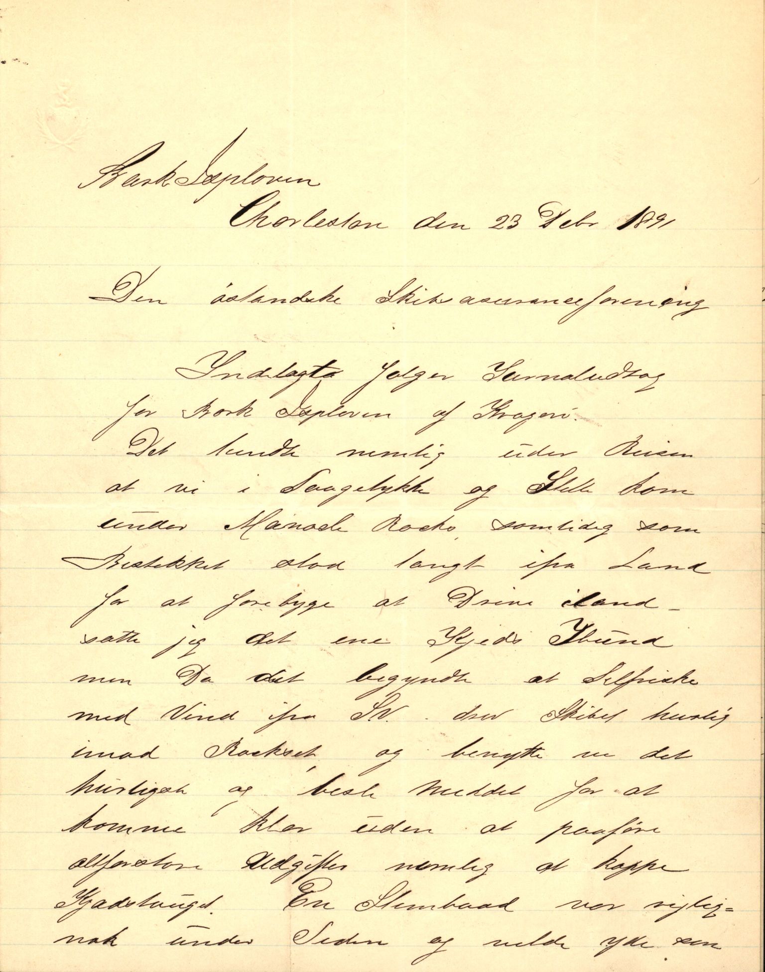 Pa 63 - Østlandske skibsassuranceforening, VEMU/A-1079/G/Ga/L0027/0003: Havaridokumenter / Bothnia, Petropolis, Agathe, Annie, Ispolen, Isploven, 1891, s. 109