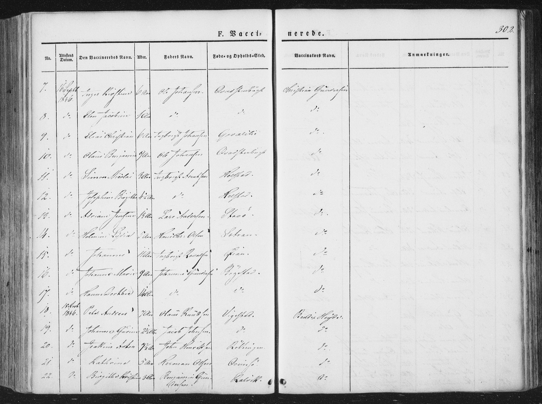 Ministerialprotokoller, klokkerbøker og fødselsregistre - Nordland, AV/SAT-A-1459/810/L0144: Ministerialbok nr. 810A07 /1, 1841-1862, s. 302