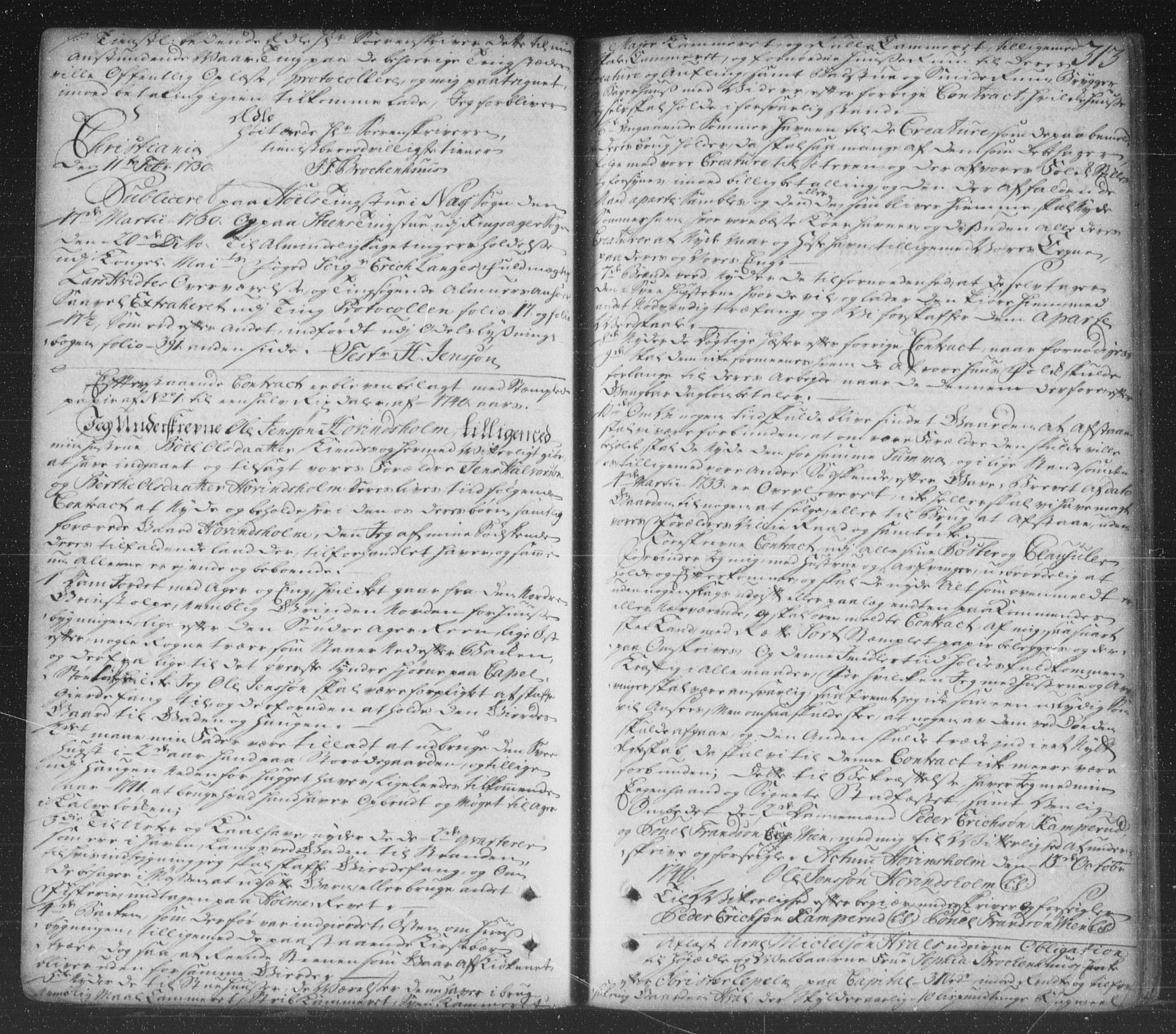 Hedemarken sorenskriveri, SAH/TING-034/H/Hb/L0005: Pantebok nr. 5, 1738-1744, s. 313