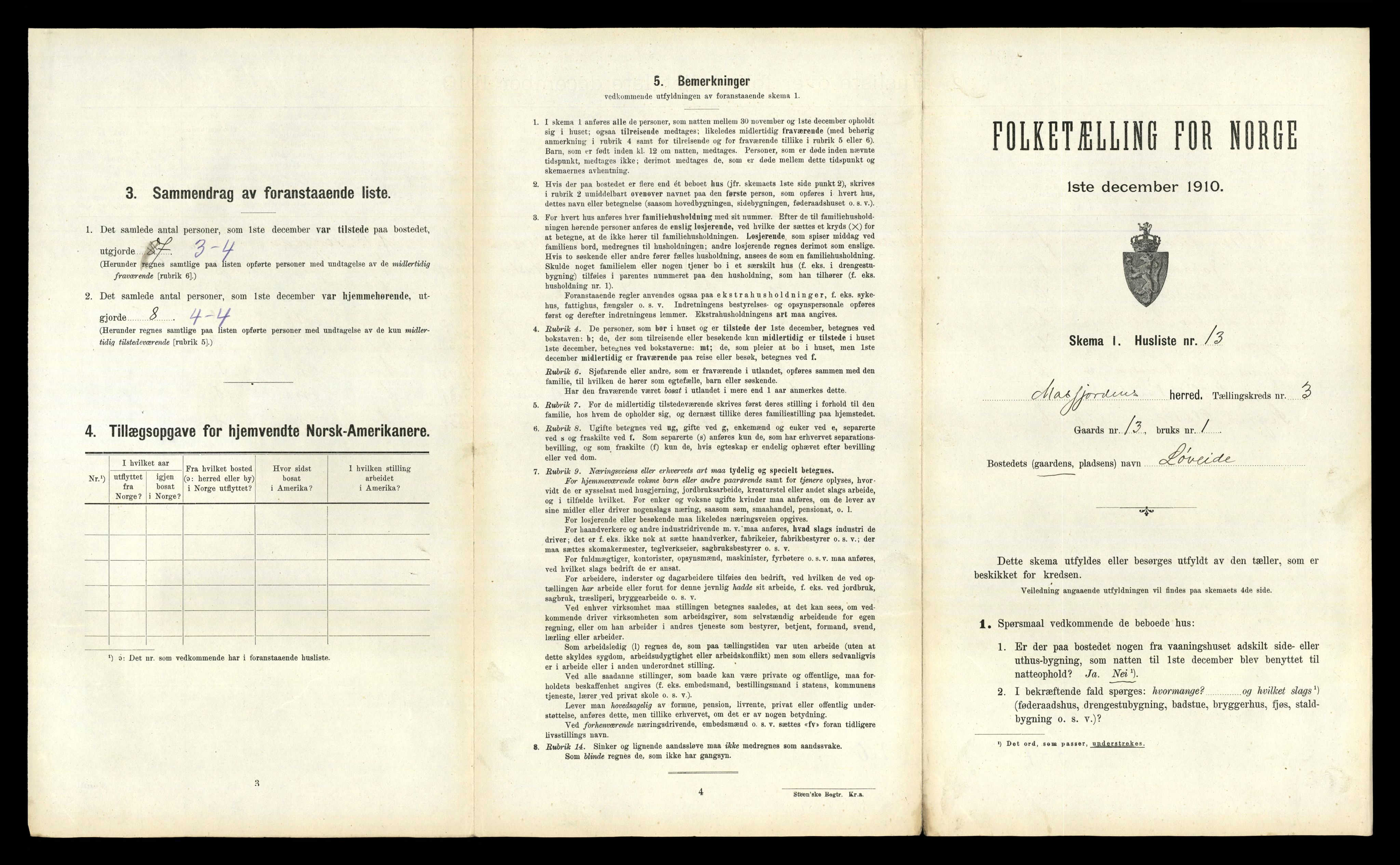 RA, Folketelling 1910 for 1266 Masfjorden herred, 1910, s. 218