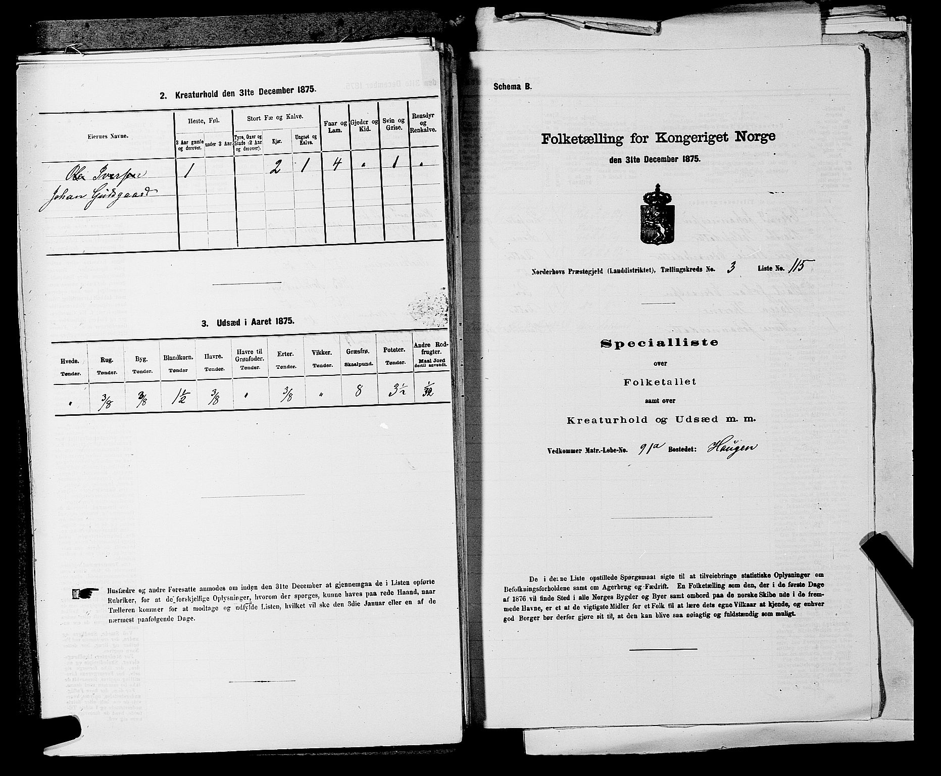 SAKO, Folketelling 1875 for 0613L Norderhov prestegjeld, Norderhov sokn, Haug sokn og Lunder sokn, 1875, s. 625