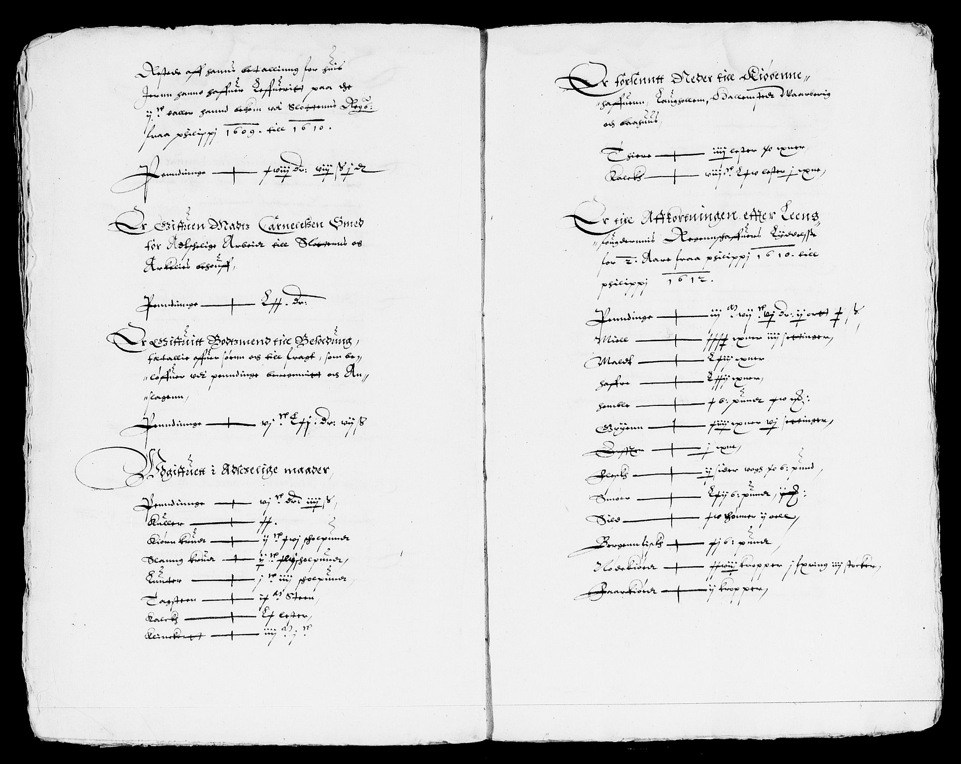 Rentekammeret inntil 1814, Reviderte regnskaper, Lensregnskaper, AV/RA-EA-5023/R/Rb/Rba/L0028: Akershus len, 1610-1612