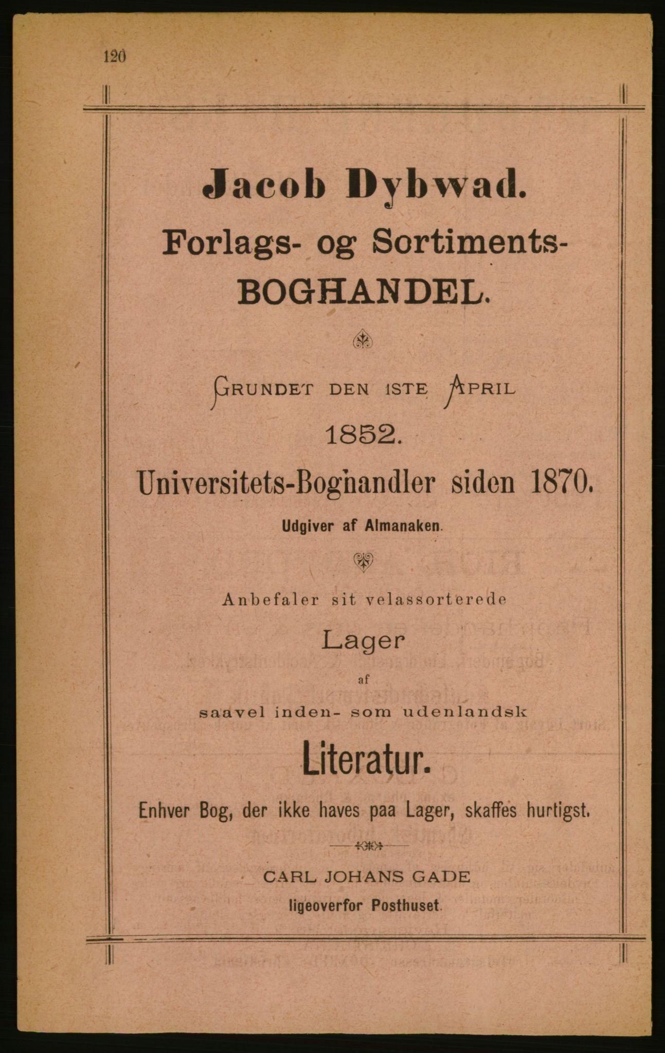 Kristiania/Oslo adressebok, PUBL/-, 1888, s. 120