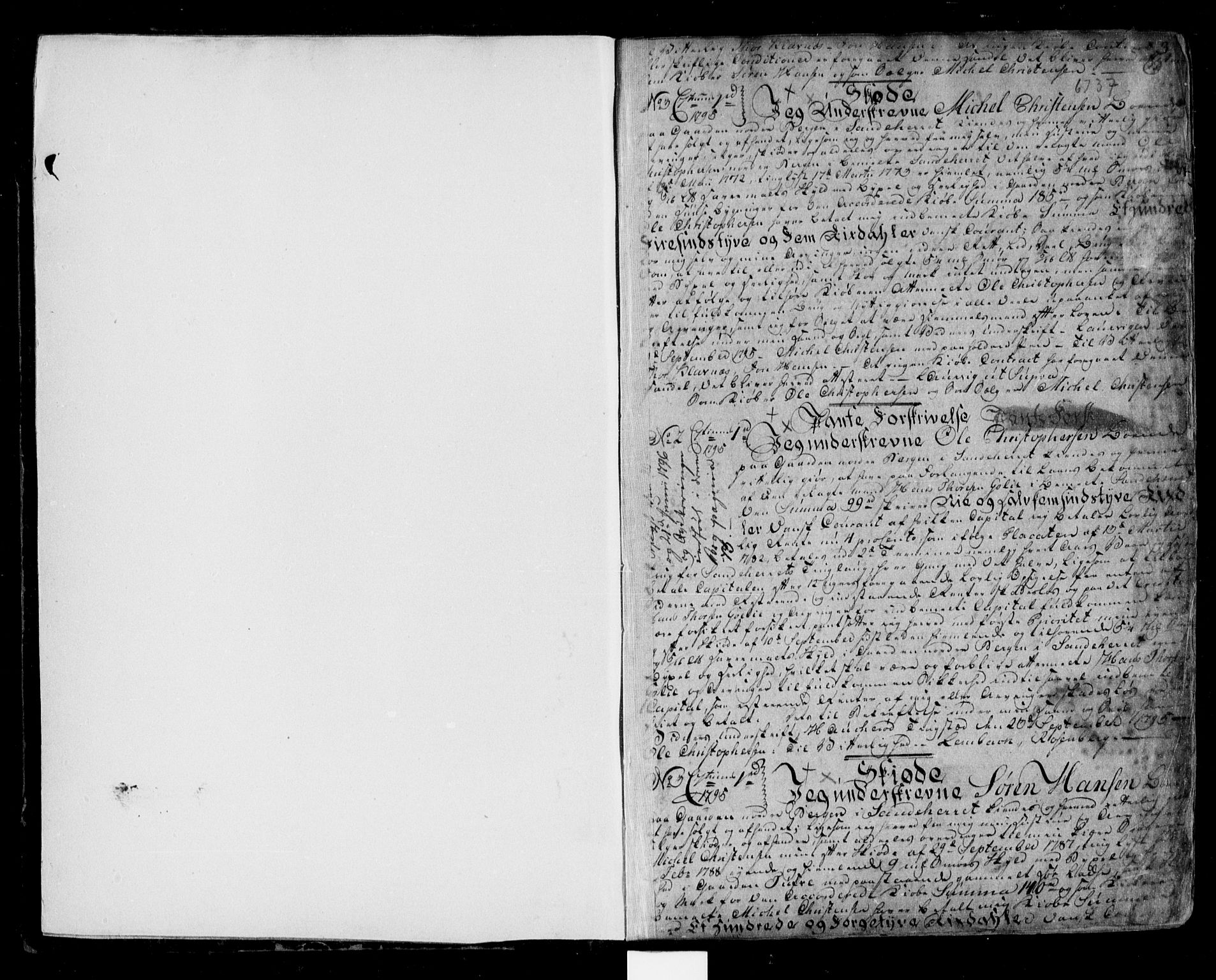 Larvik sorenskriveri, SAKO/A-83/G/Ga/Gab/L0003: Pantebok nr. II 3, 1795-1806, s. 2-3