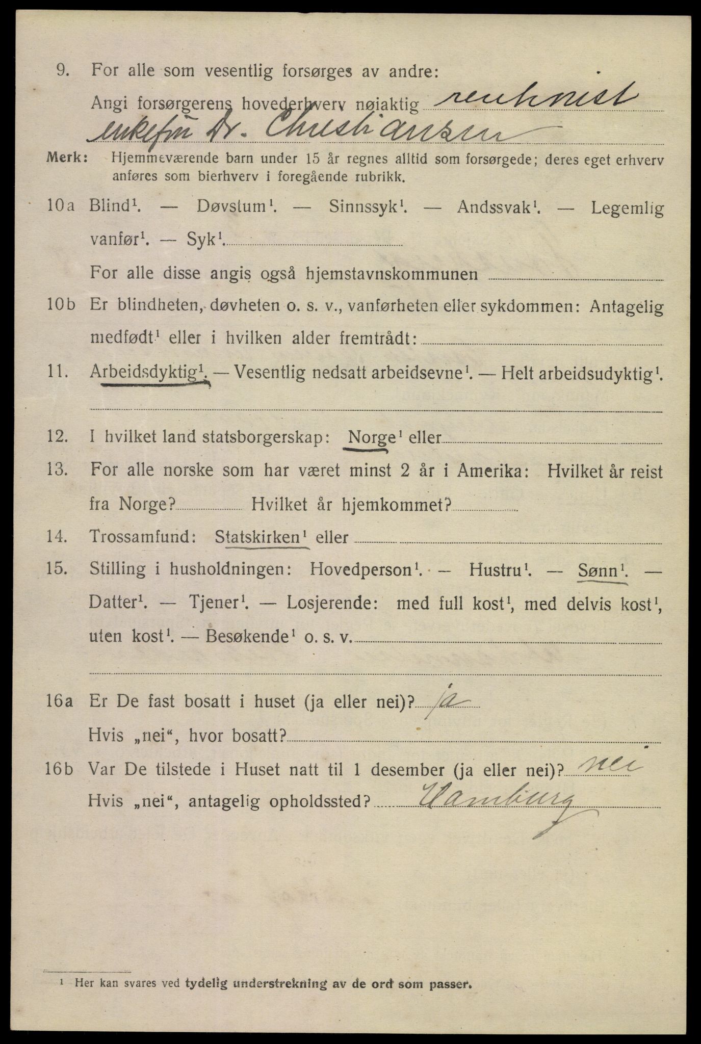 SAKO, Folketelling 1920 for 0705 Tønsberg kjøpstad, 1920, s. 27038