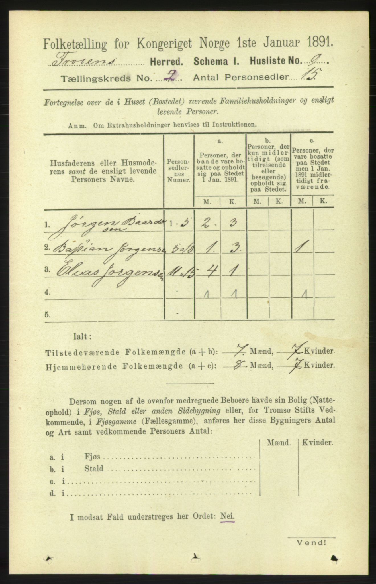 RA, Folketelling 1891 for 1619 Frøya herred, 1891, s. 898