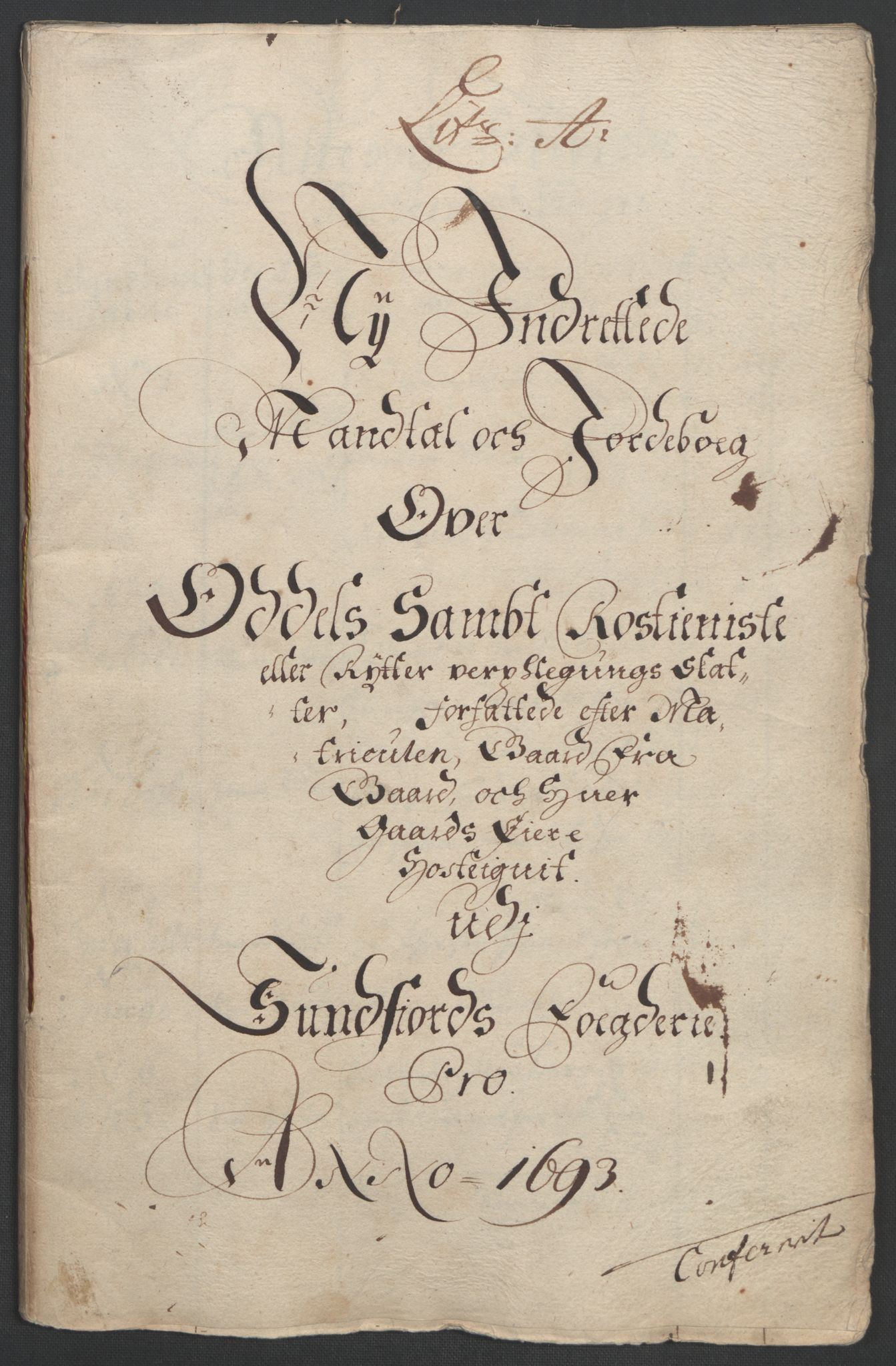 Rentekammeret inntil 1814, Reviderte regnskaper, Fogderegnskap, AV/RA-EA-4092/R53/L3421: Fogderegnskap Sunn- og Nordfjord, 1693-1694, s. 12