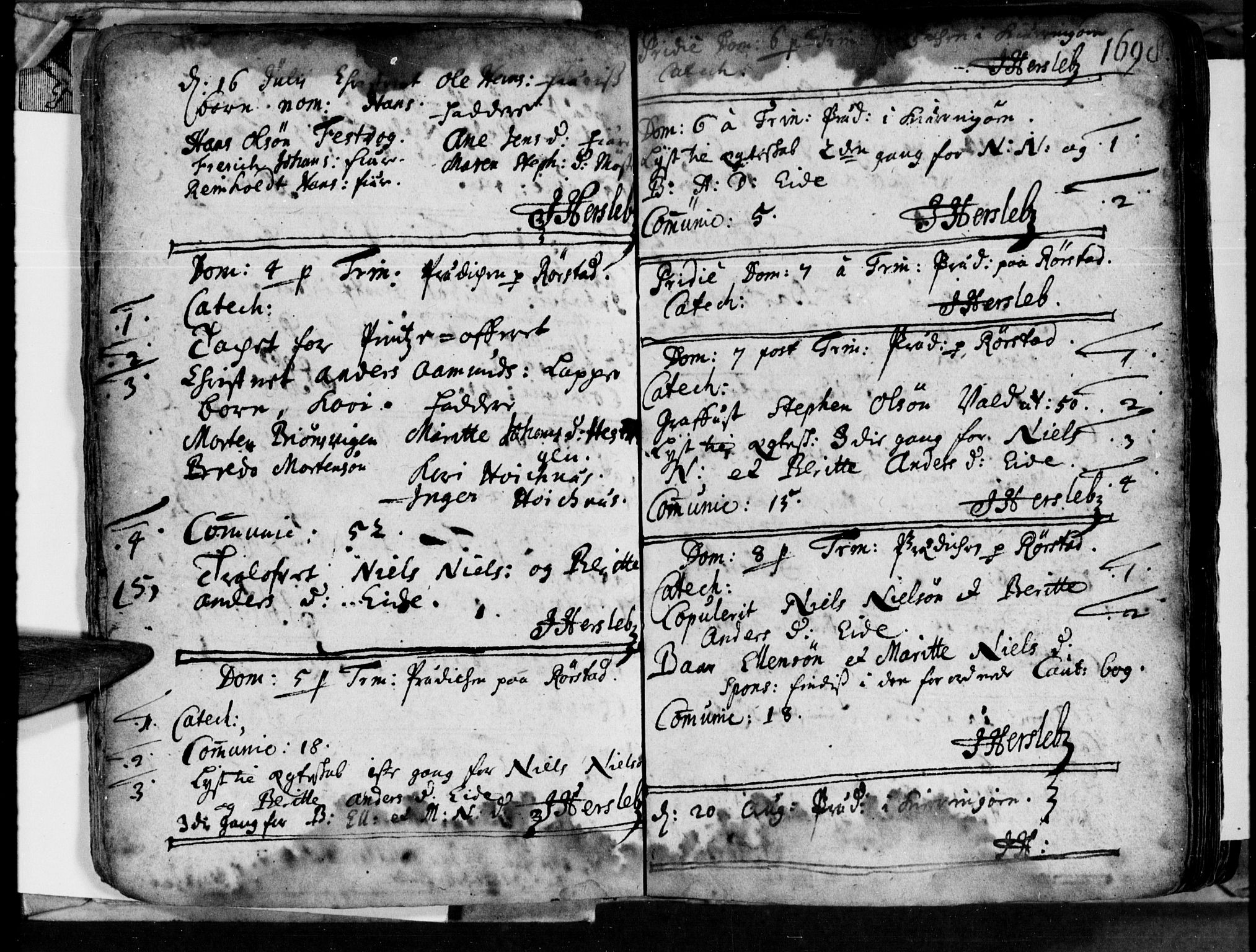 Ministerialprotokoller, klokkerbøker og fødselsregistre - Nordland, AV/SAT-A-1459/853/L0764: Ministerialbok nr. 853A03, 1697-1715