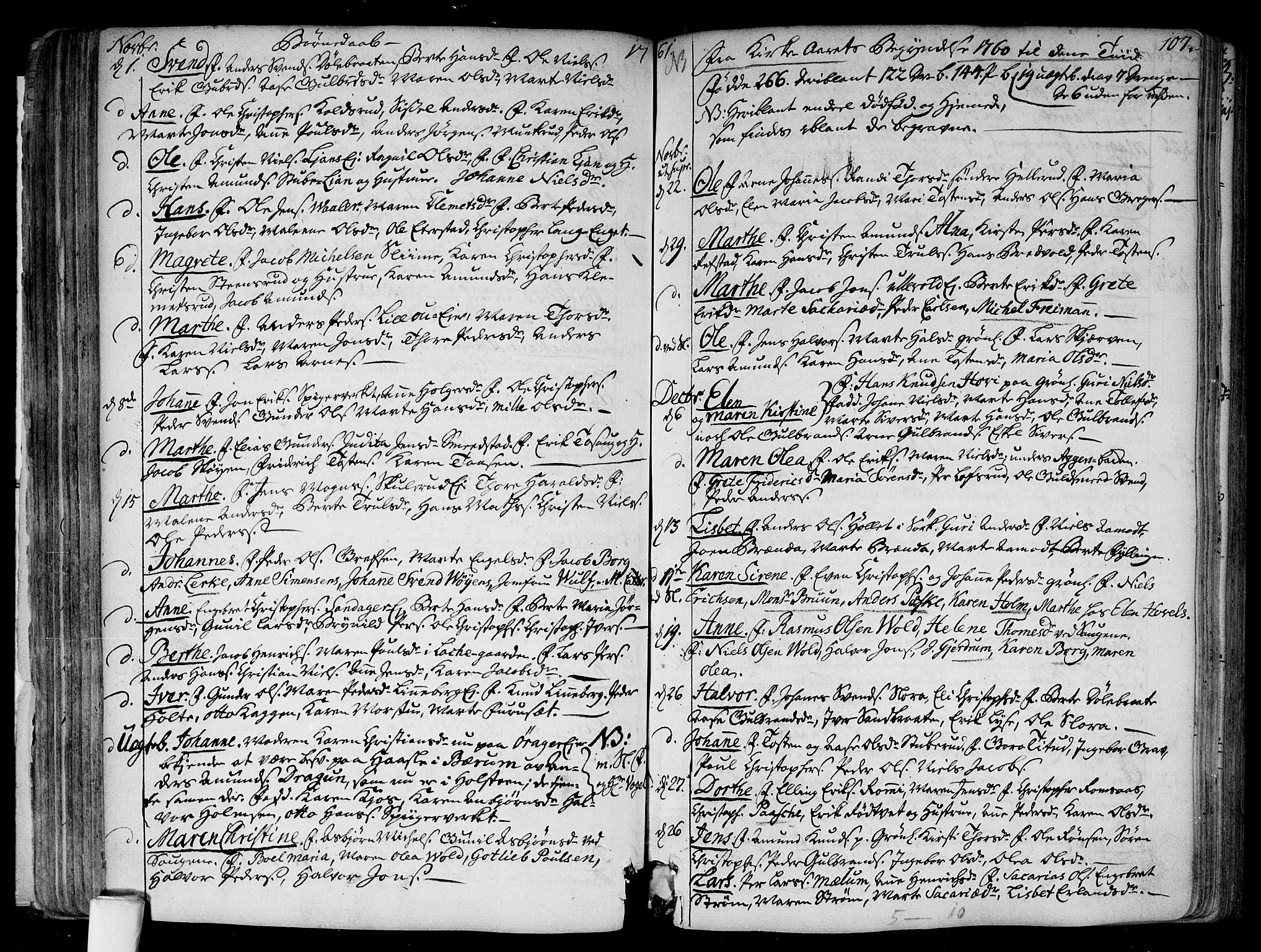 Aker prestekontor kirkebøker, AV/SAO-A-10861/F/L0008: Ministerialbok nr. 8, 1749-1765, s. 107