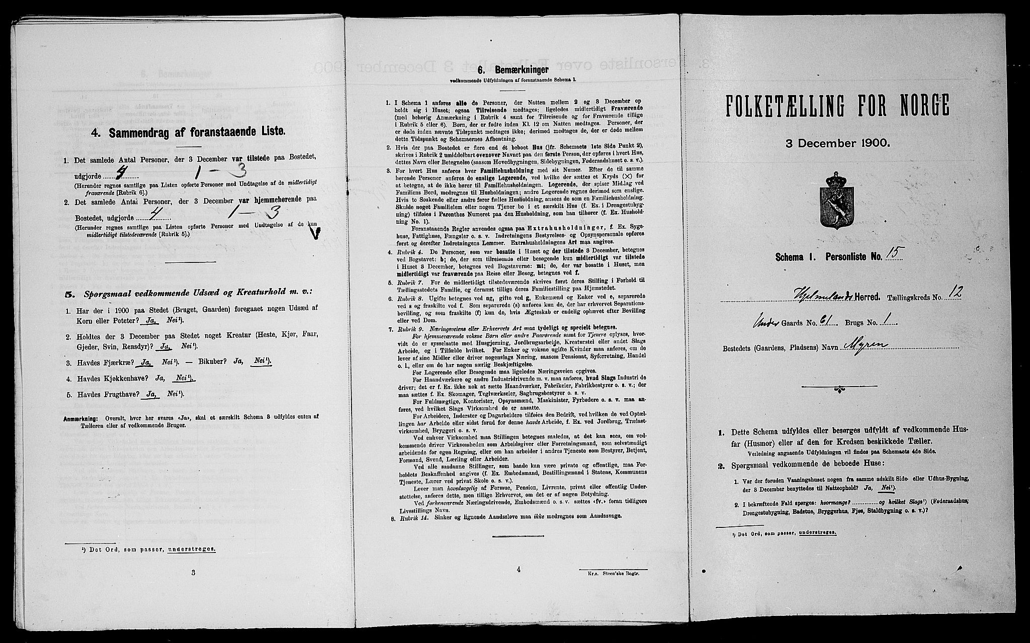 SAST, Folketelling 1900 for 1133 Hjelmeland herred, 1900, s. 731