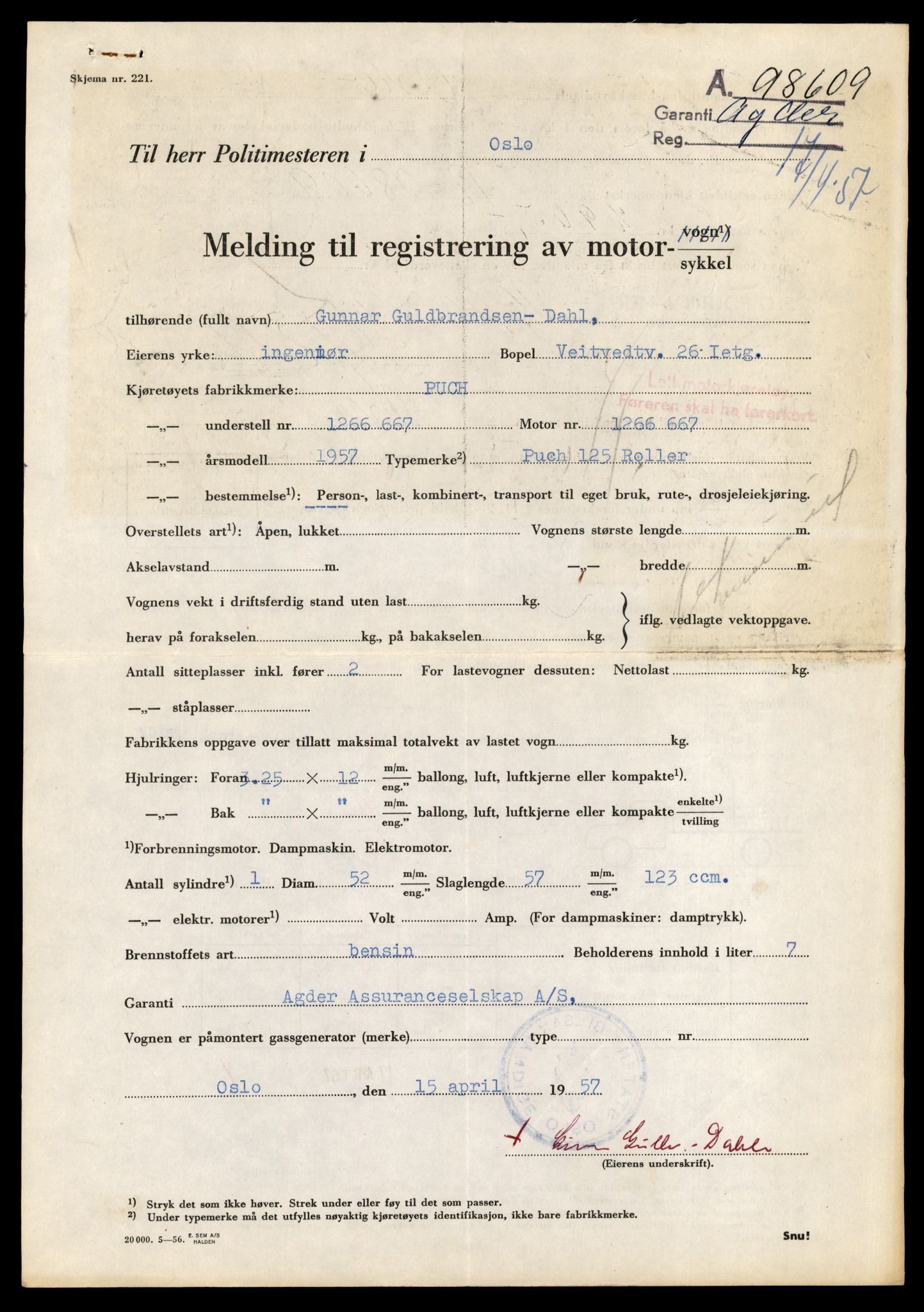 Møre og Romsdal vegkontor - Ålesund trafikkstasjon, AV/SAT-A-4099/F/Fe/L0042: Registreringskort for kjøretøy T 13906 - T 14079, 1927-1998, s. 292