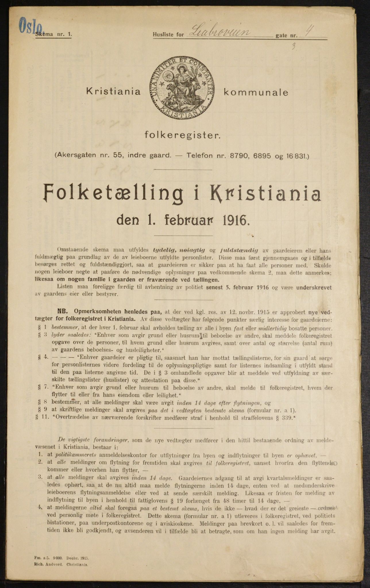 OBA, Kommunal folketelling 1.2.1916 for Kristiania, 1916, s. 59086