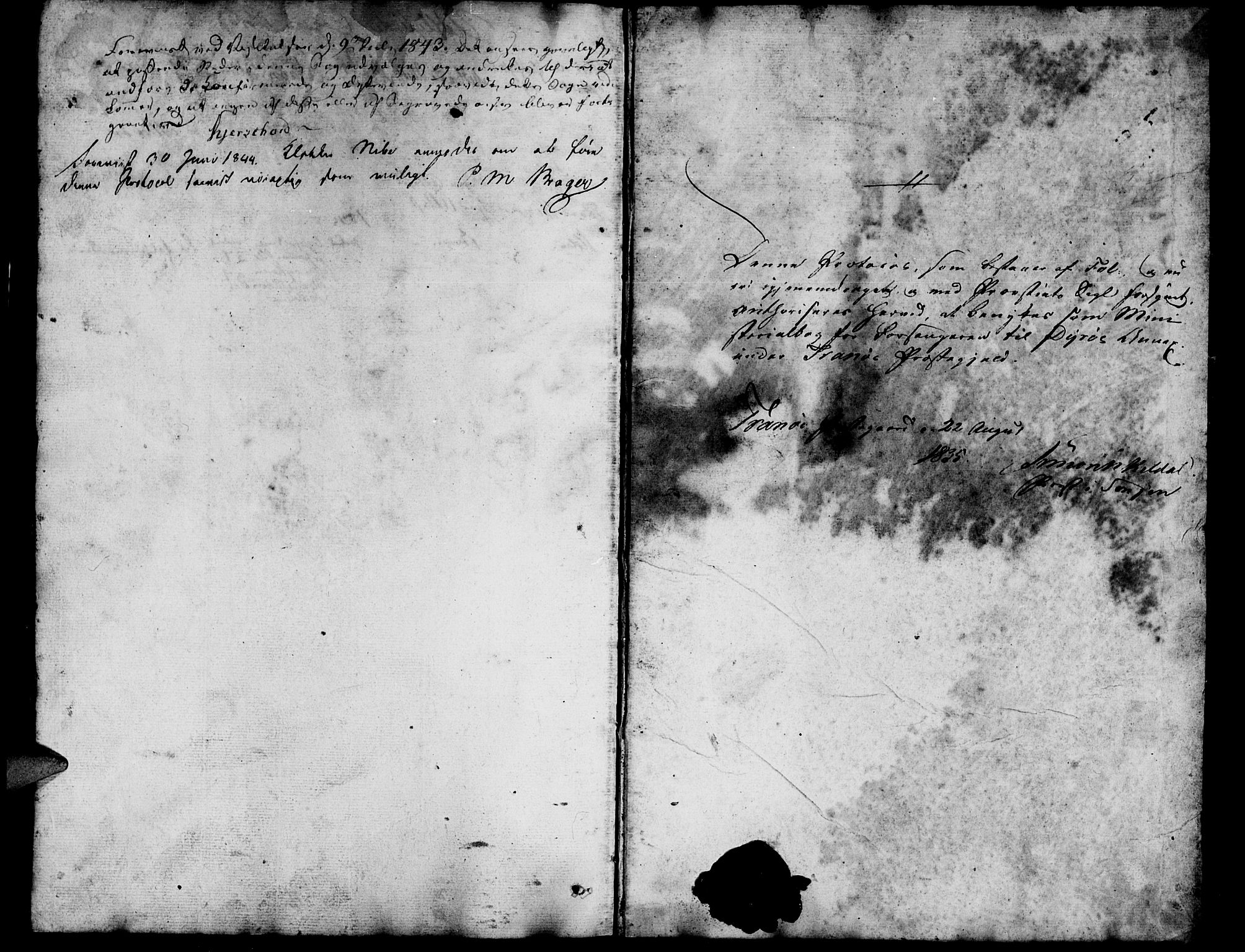 Tranøy sokneprestkontor, AV/SATØ-S-1313/I/Ia/Iab/L0010klokker: Klokkerbok nr. 10, 1835-1844
