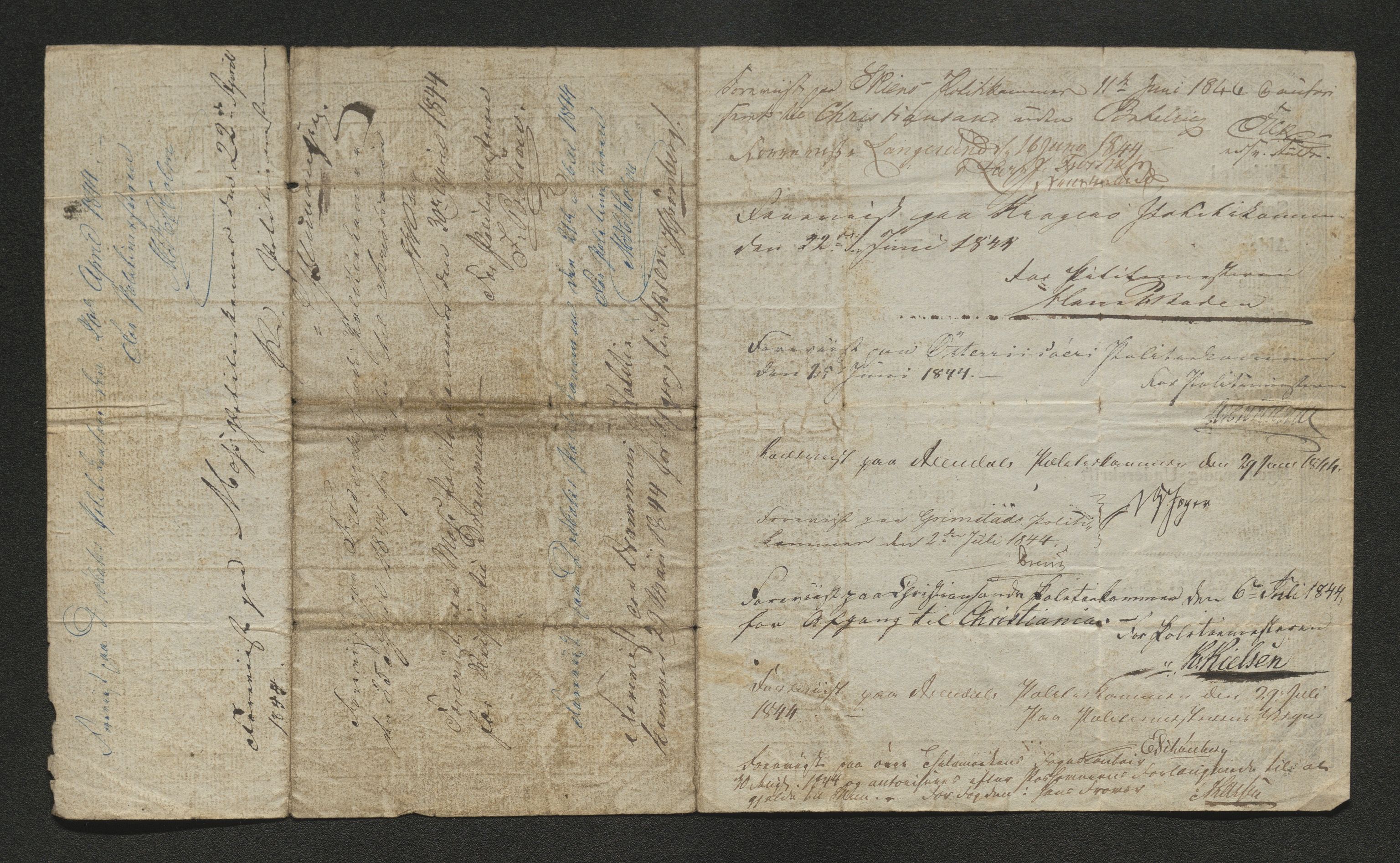 Drammen politikammer, AV/SAKO-A-623/I/Ia/Iab/L0007: Innleverte pass, 1843-1844, s. 679