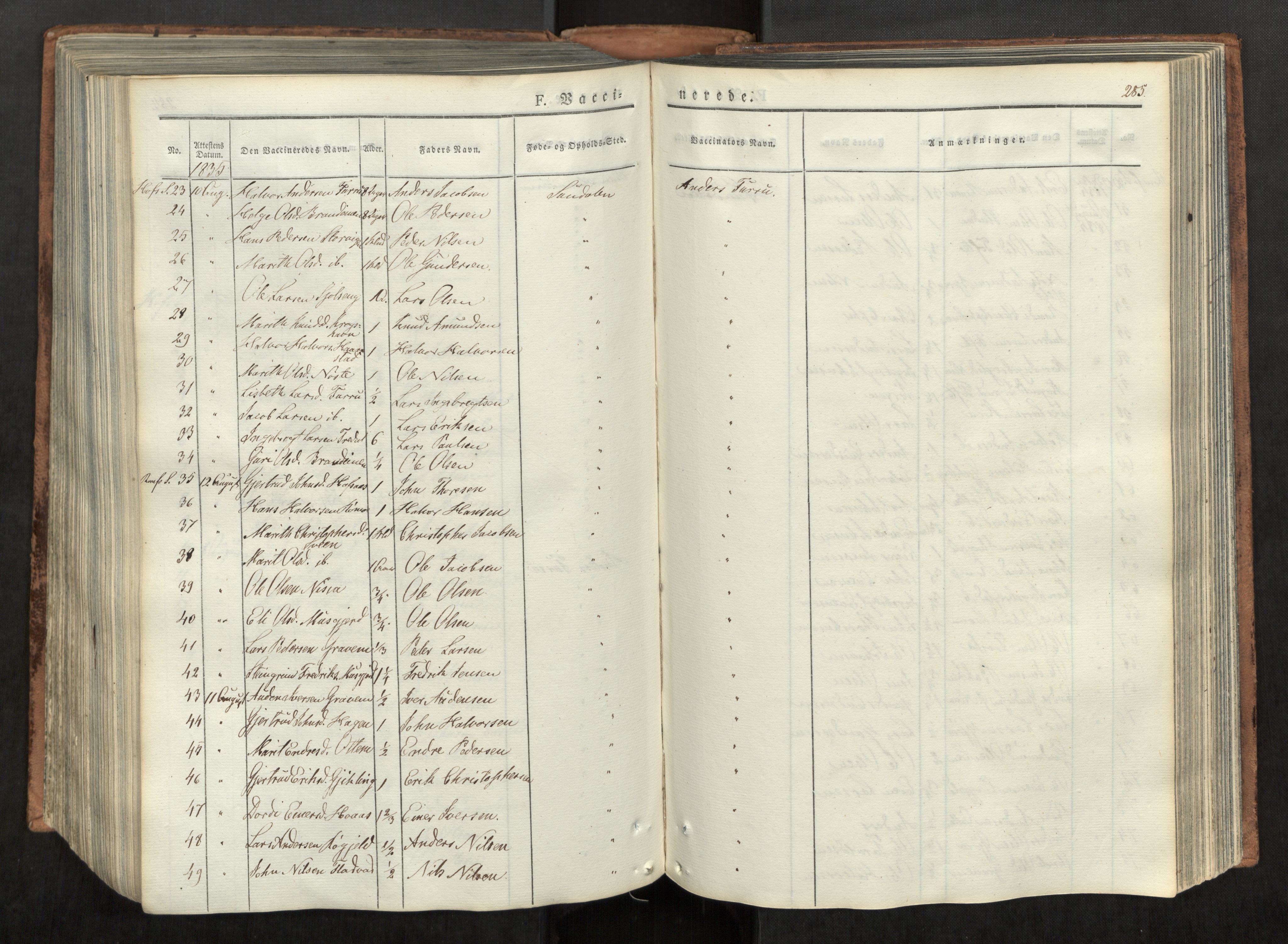 Ministerialprotokoller, klokkerbøker og fødselsregistre - Møre og Romsdal, AV/SAT-A-1454/590/L1012: Ministerialbok nr. 590A04, 1832-1846, s. 285