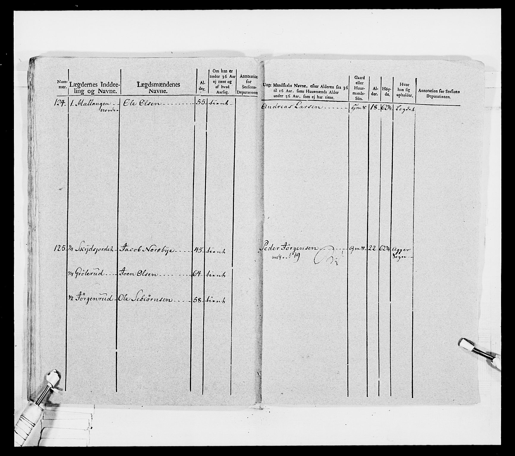 Generalitets- og kommissariatskollegiet, Det kongelige norske kommissariatskollegium, AV/RA-EA-5420/E/Eh/L0031a: Nordafjelske gevorbne infanteriregiment, 1769-1800, s. 365