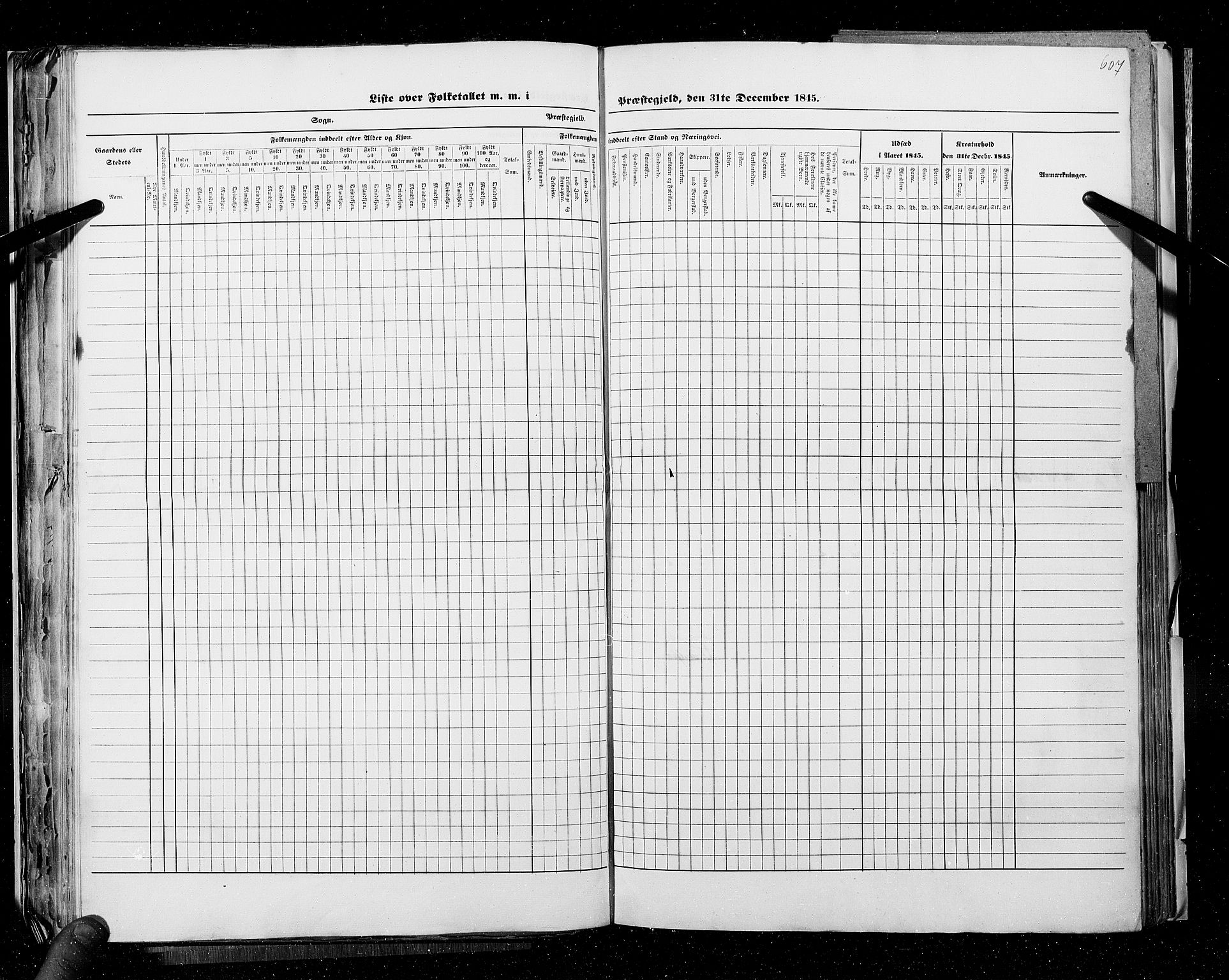 RA, Folketellingen 1845, bind 9C: Finnmarken amt, 1845, s. 607