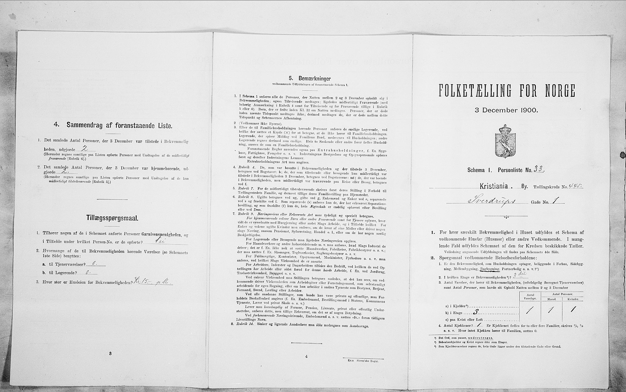 SAO, Folketelling 1900 for 0301 Kristiania kjøpstad, 1900, s. 93777